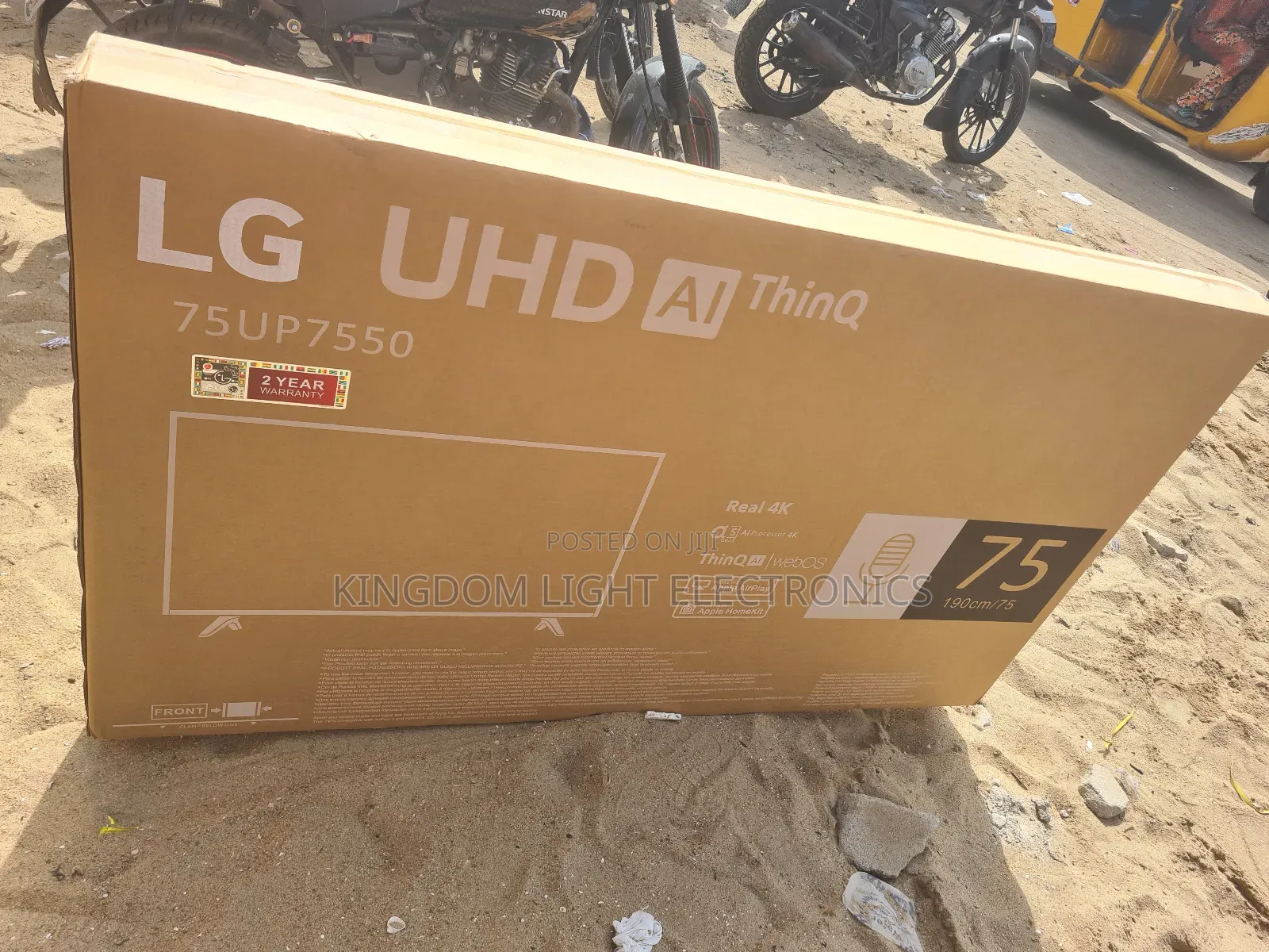 New Lg Uhd A1 Thinq Smart/Android 75inches Led Television.