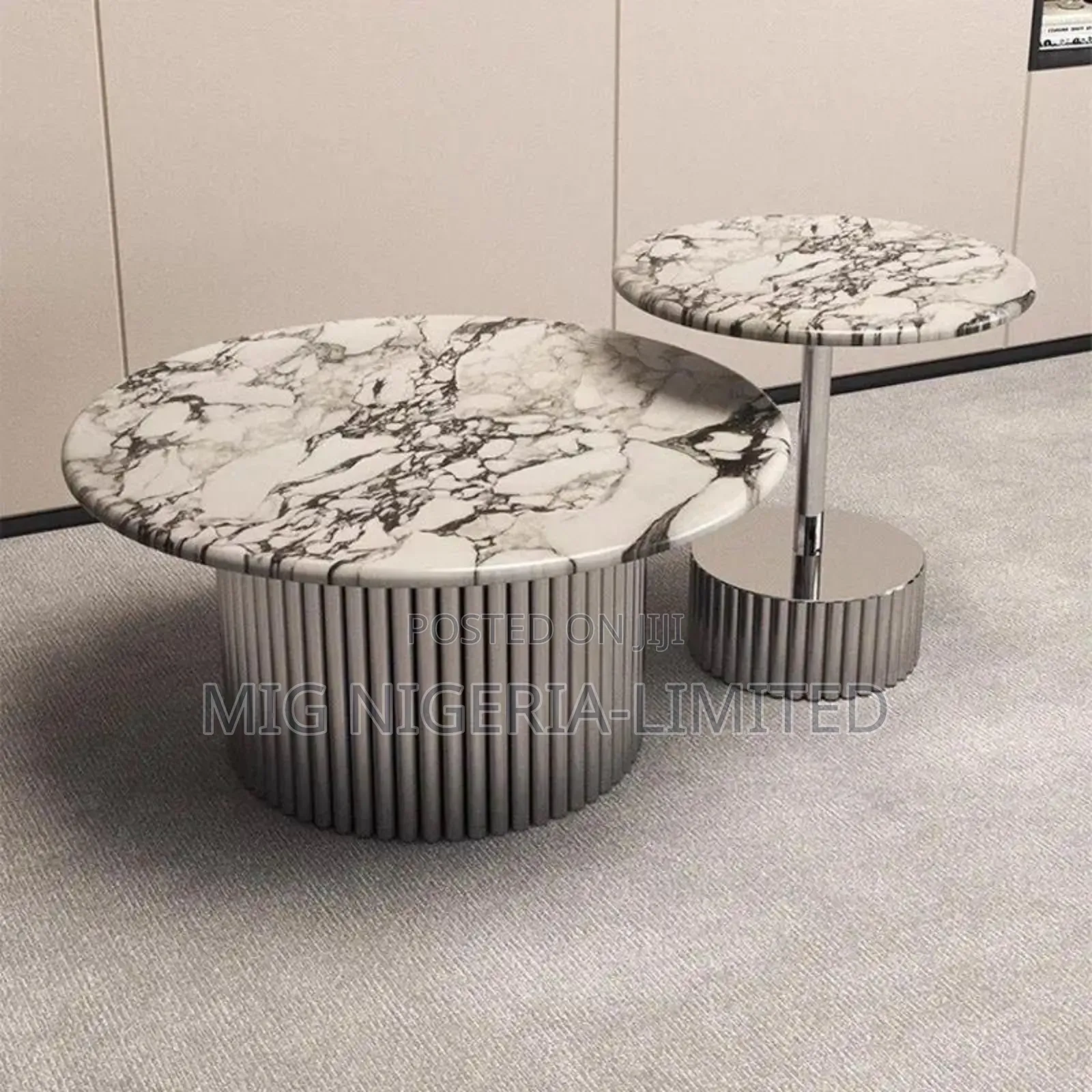 Modern Large Marble Coffee Table With Marble Centre Table
