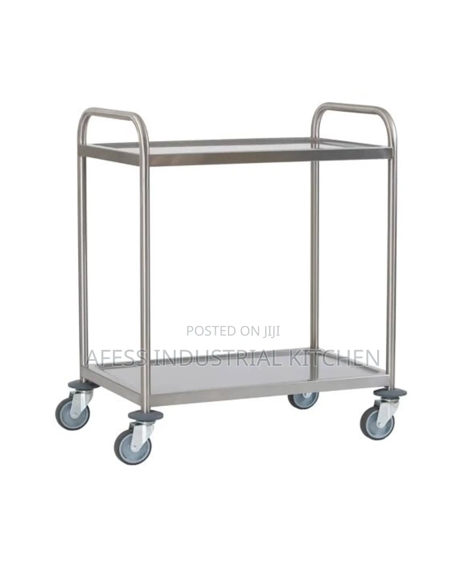 2 - Tier Stainless Steel Dining Cart