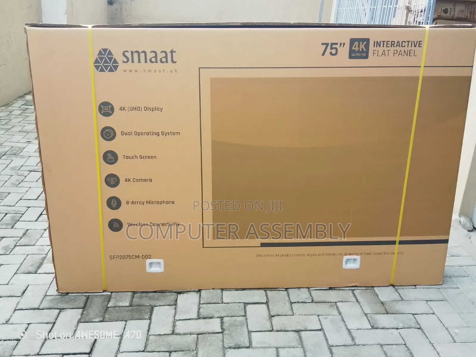 Smaat 75"Inches 4(Uhd) Interactive Flat Panel With Built-In