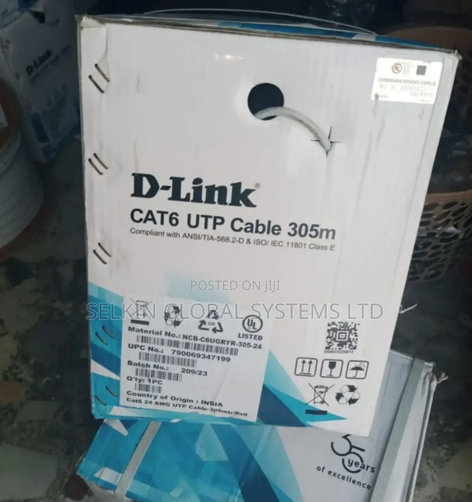 Dlink Cat6 Utp Network Cable Pure Copper 305m Awg 24