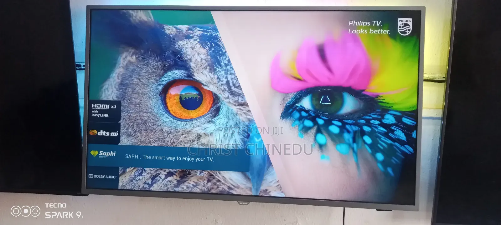 Original Direct Uk Neatly Used 43inches Philip Smart Tv