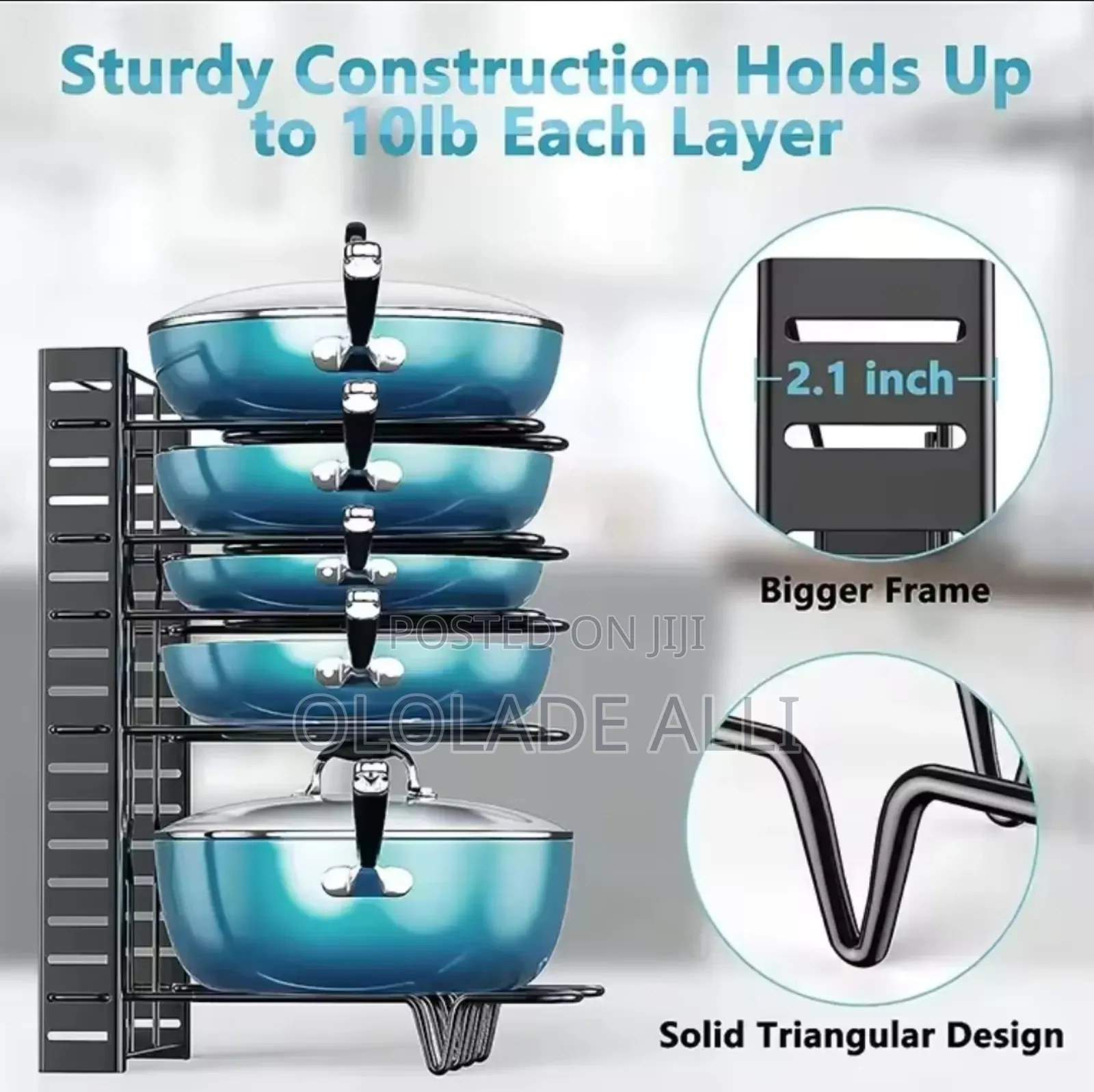 Hot Salesadjustable Tier Pot Rack