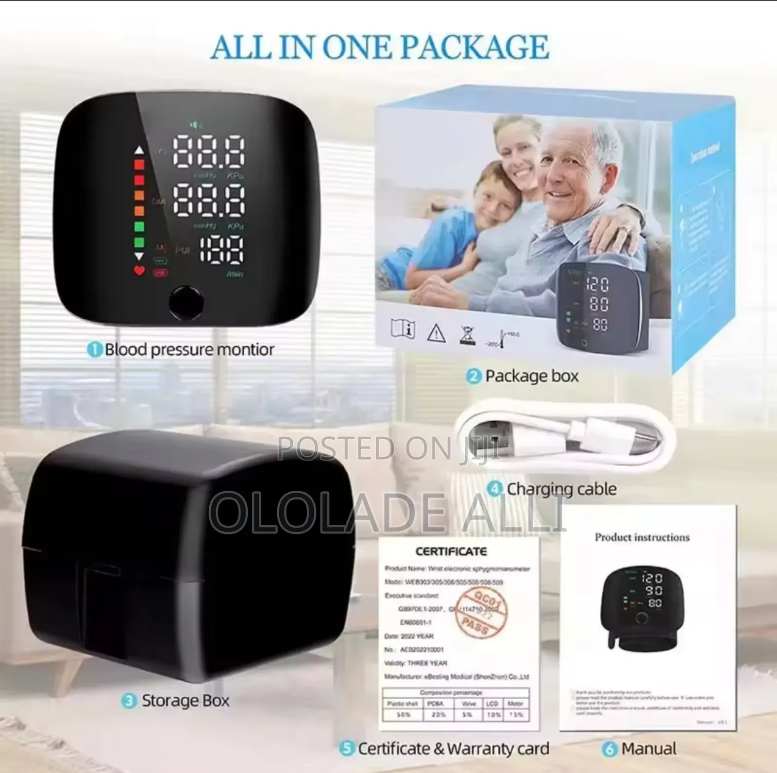 Digital Wrist Blood Monitor