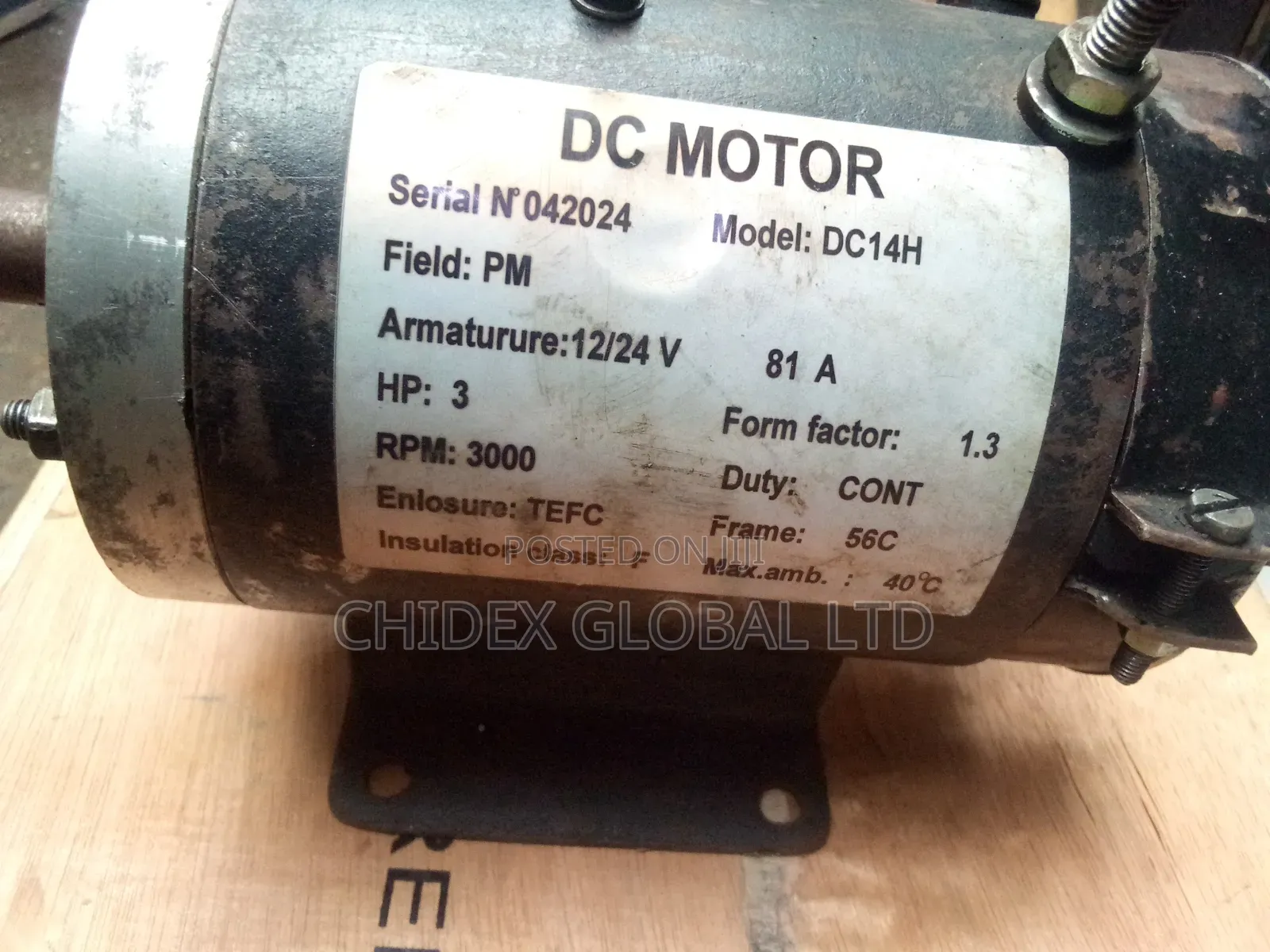 Original Dc Motor 2.2kw 3hp