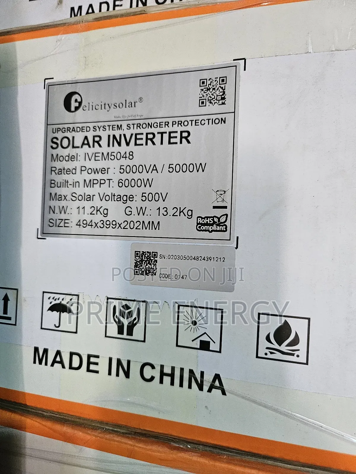Felicity 5kva Hybrid Inverter (Ivem) 48v