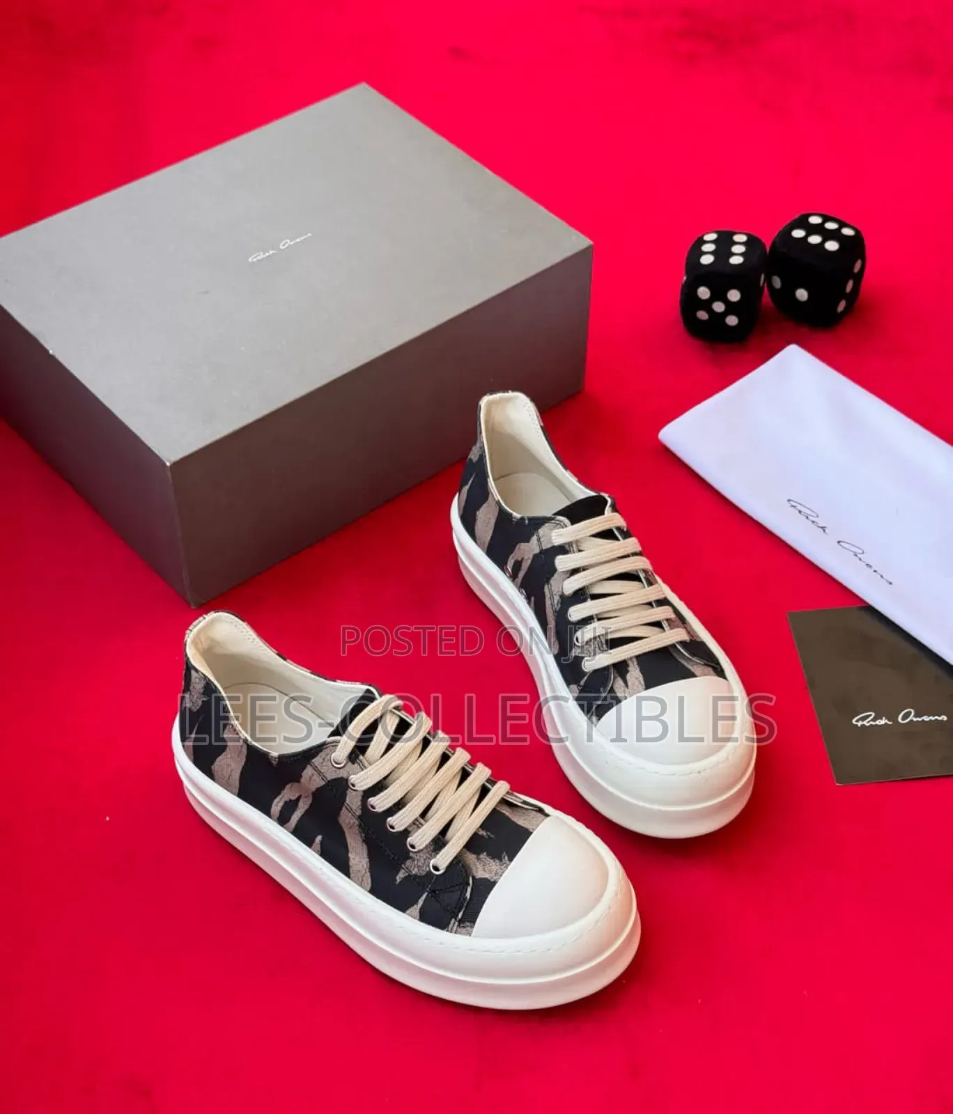 Top Quality Leather Owens Low Cut Sneakers