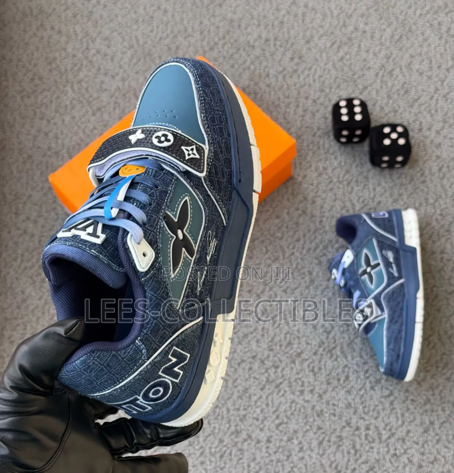 Best Quality Louis Vuitton Blue Designers Sneakers