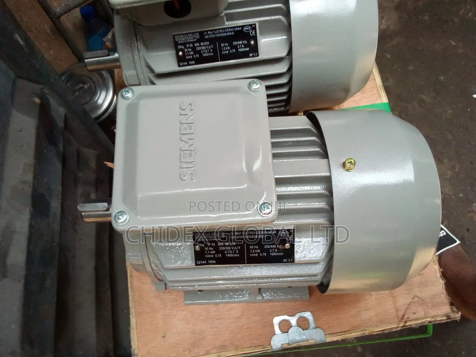 Original Brand New Siemens Electric Motor 1.5kw 2hp