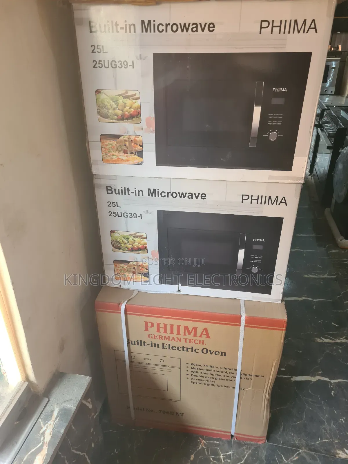 Phima Inbuilt 25 Liters Microwave Phima Oven 60x60cm