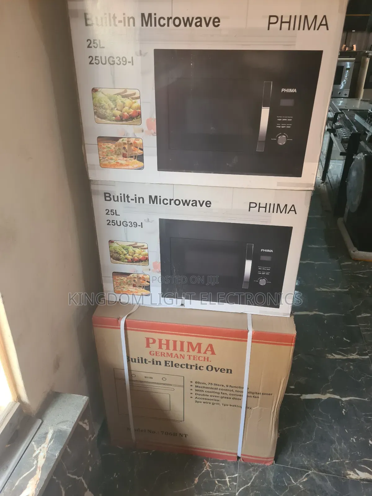Phima Inbuilt 25 Liters Microwave Phima Oven 60x60cm