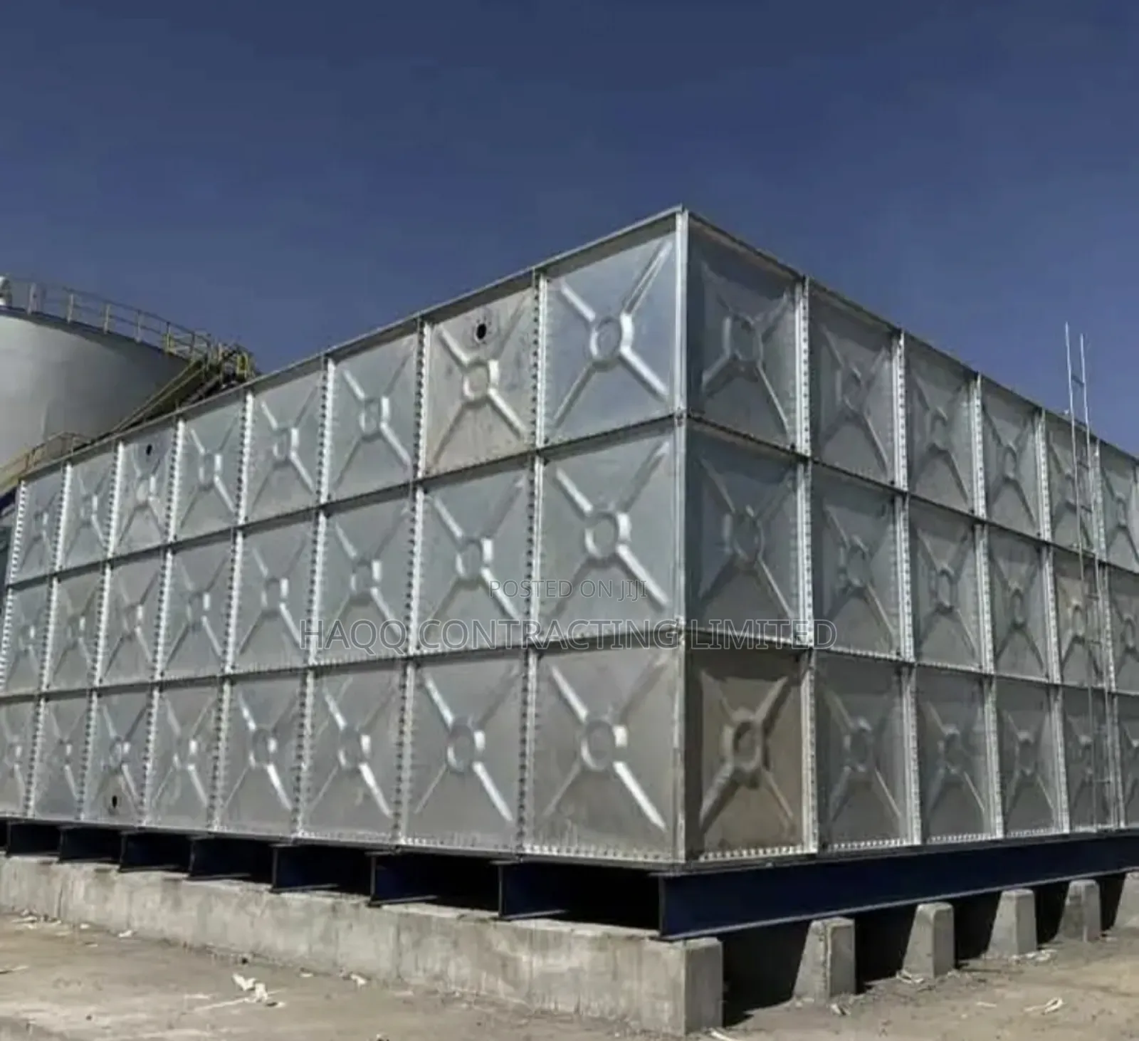 250,000 Litres Ressed Steel Water Tank