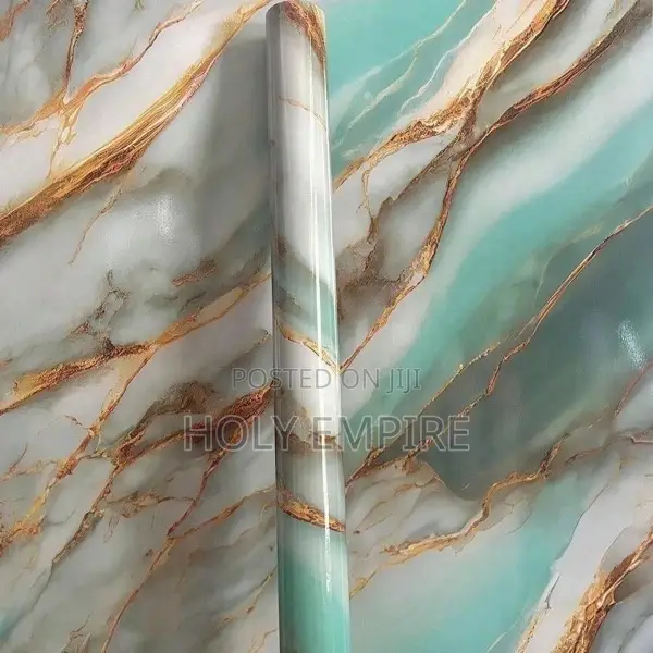 Marble Decor Contact Paper Oil Proof Kitchen Stickers Self