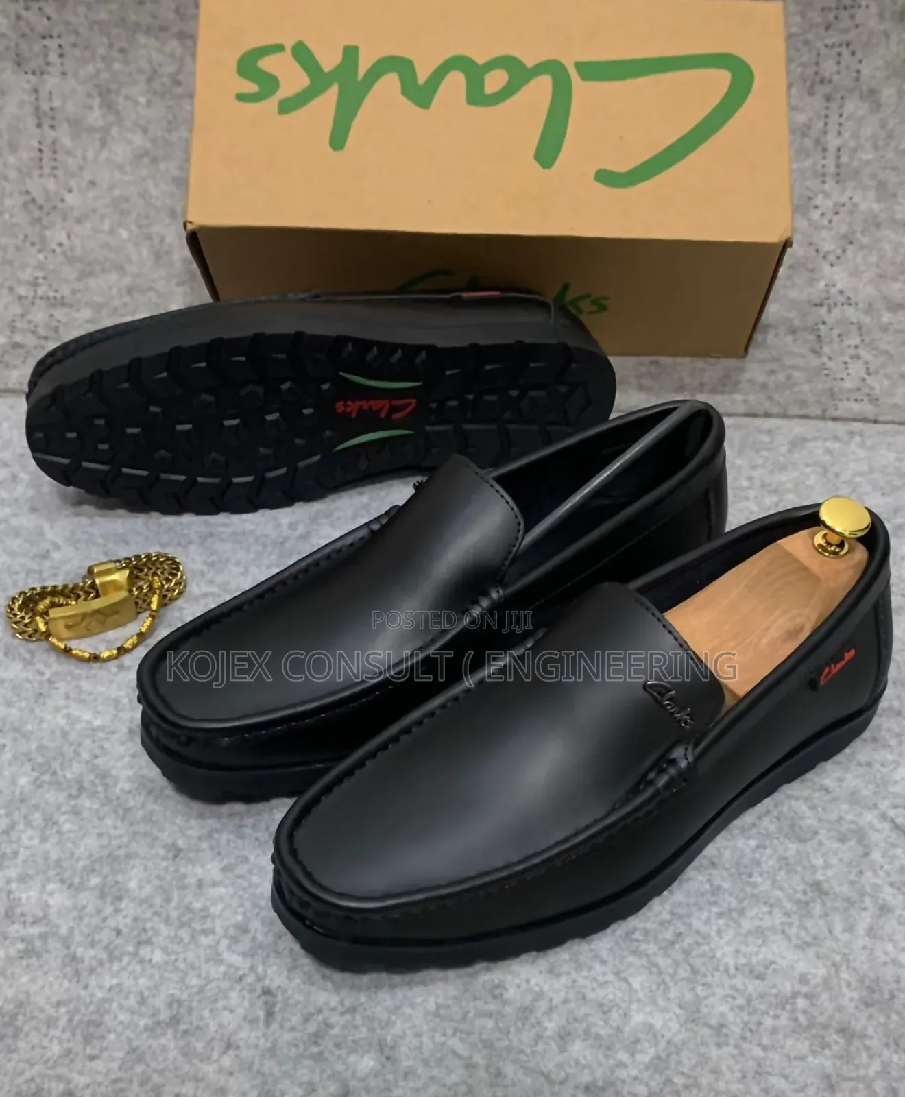 Clark Flat Men Leather Shoes