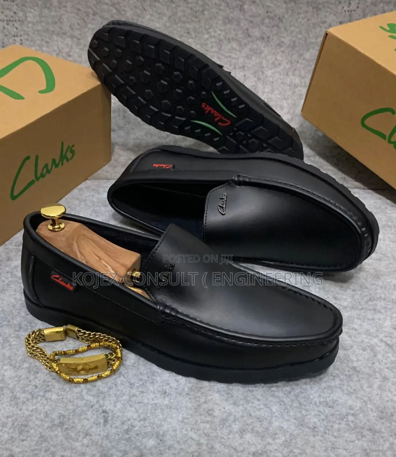 Clark Flat Men Leather Shoes