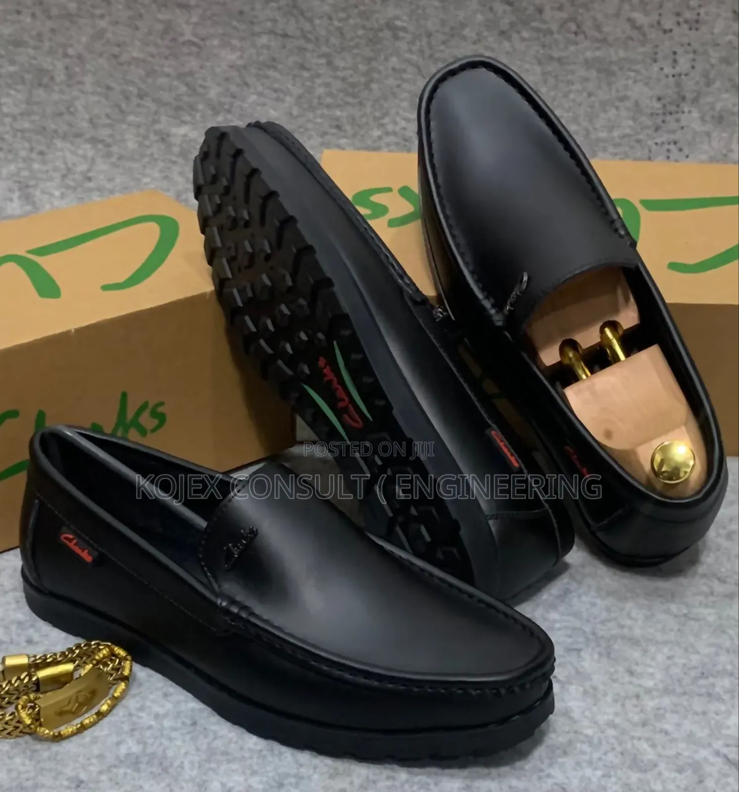 Clark Flat Men Leather Shoes