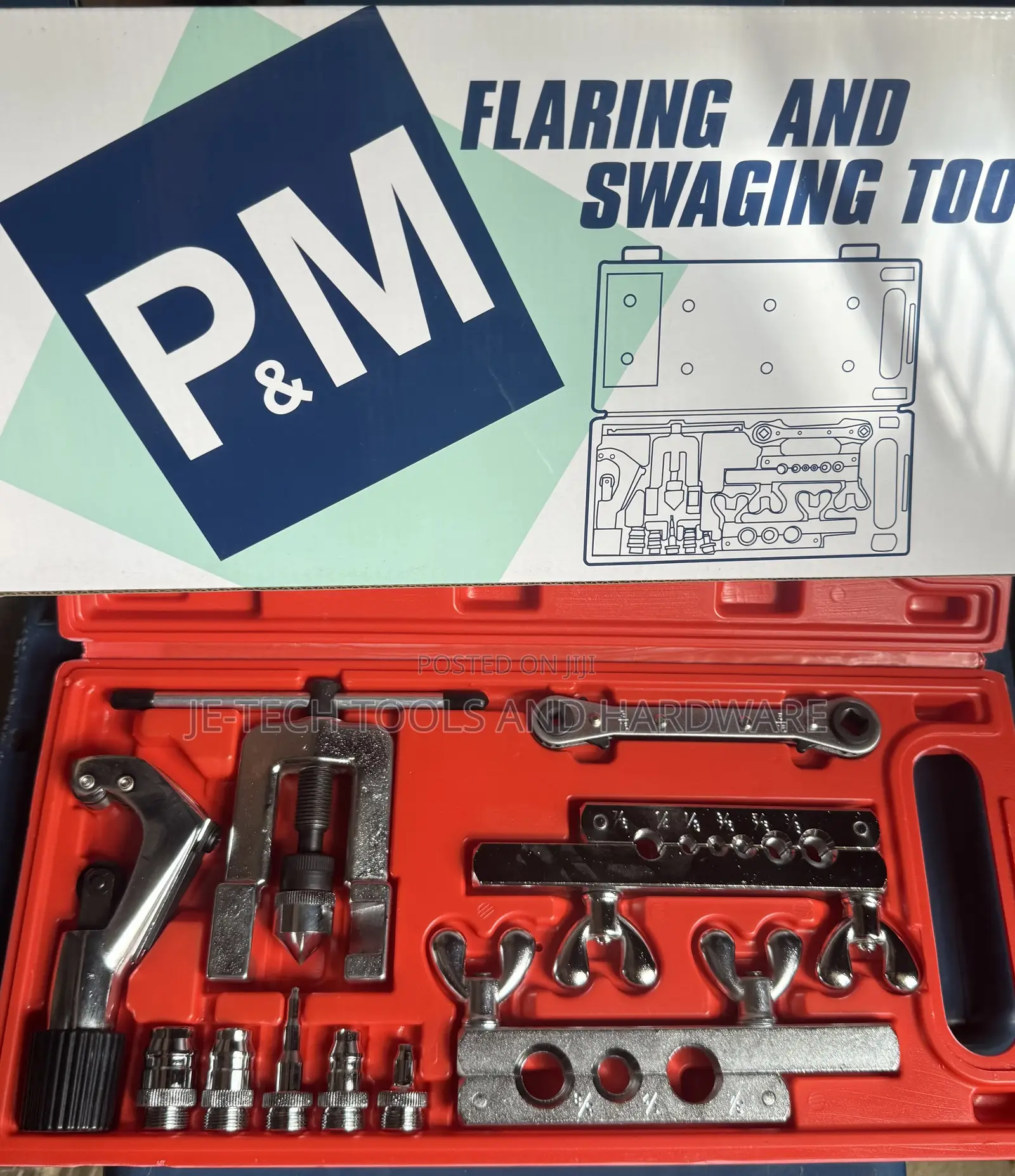 Flaring and Swaging Tool Kit for Hvac and Plumbing