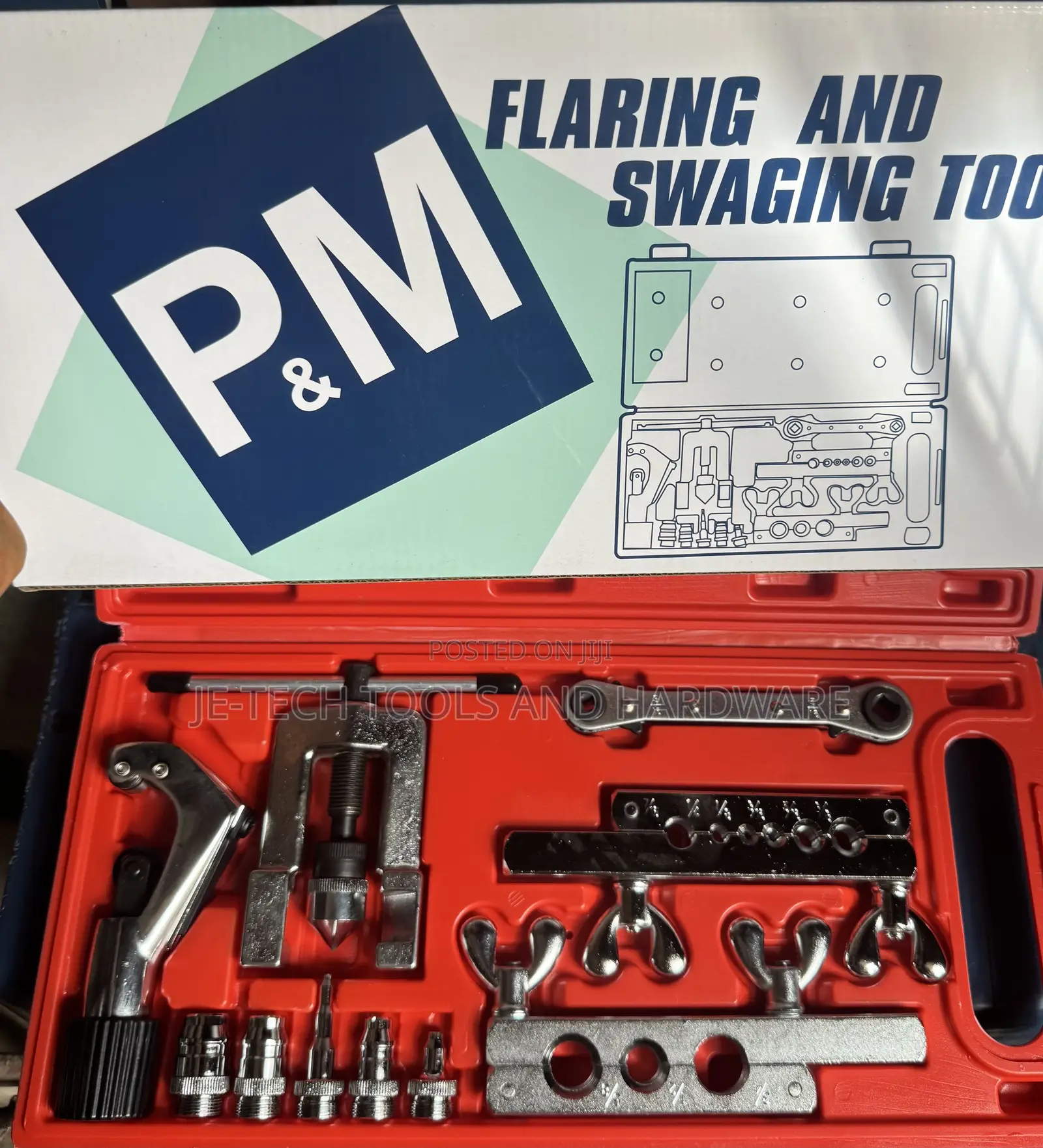 Flaring and Swaging Tool Kit for Hvac and Plumbing