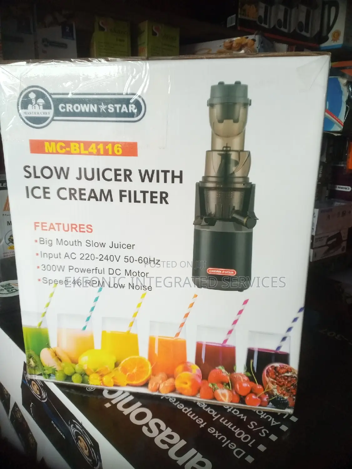 Slow Juicer With Ice Cream Filter