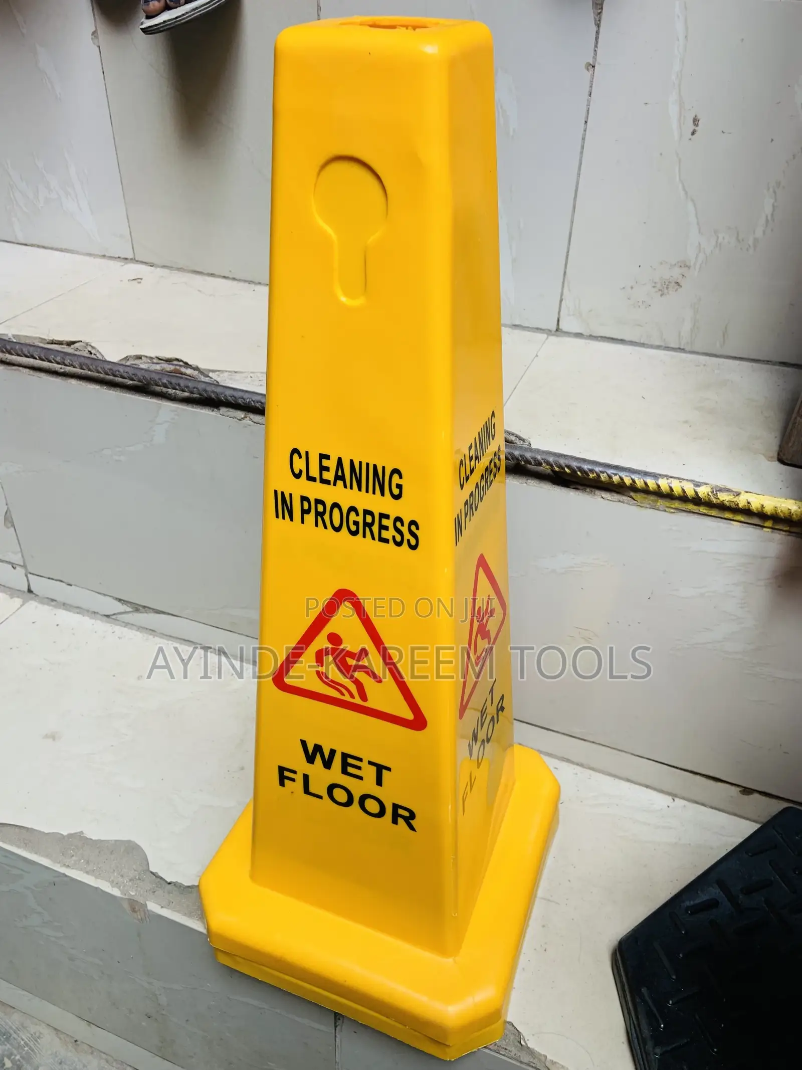 Cleaning In Progress (Wet Floor Cone)