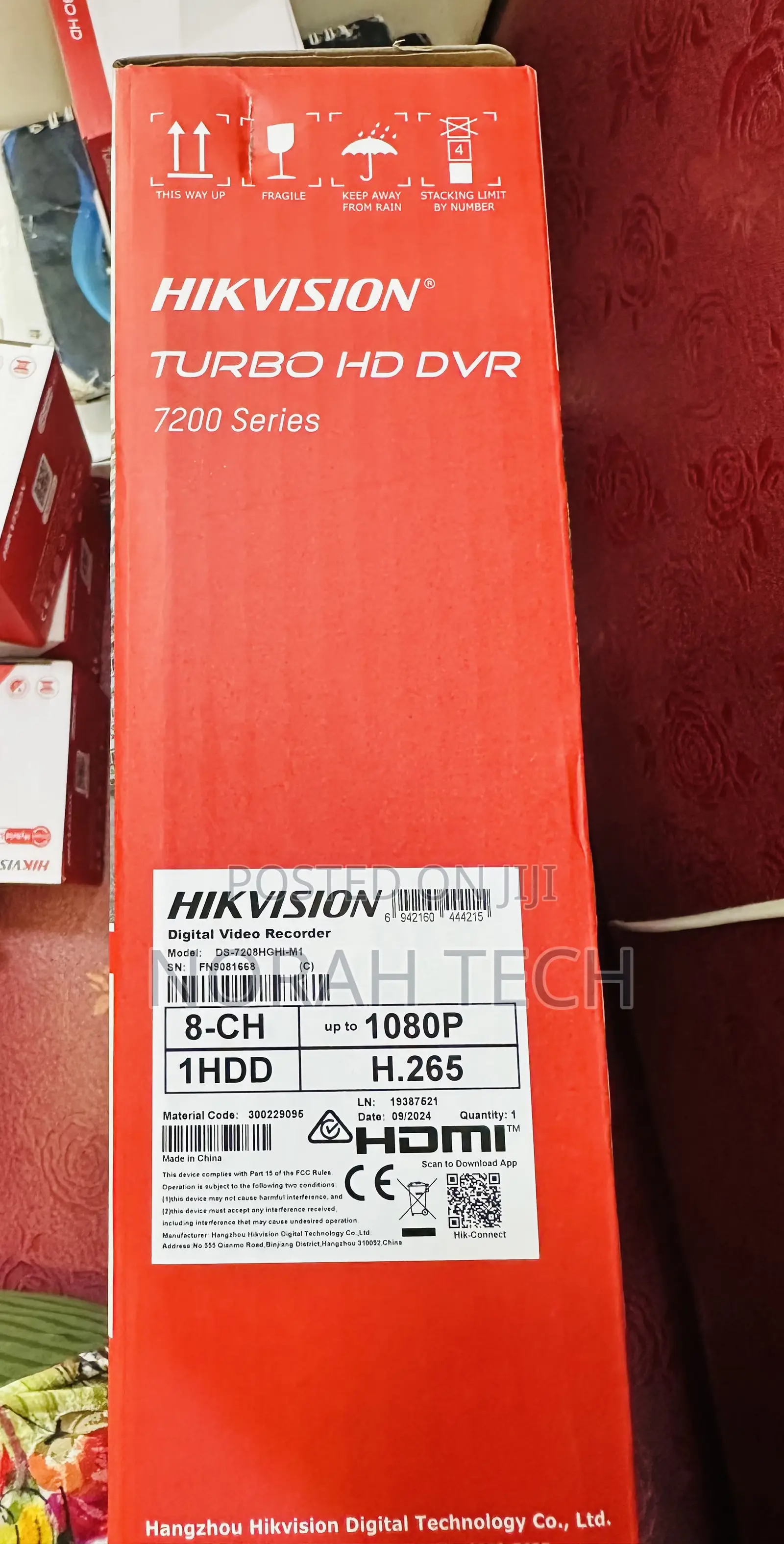8ch_ds_7208hghi_m1 Hikvision 8ch DVR for Analog Cameras