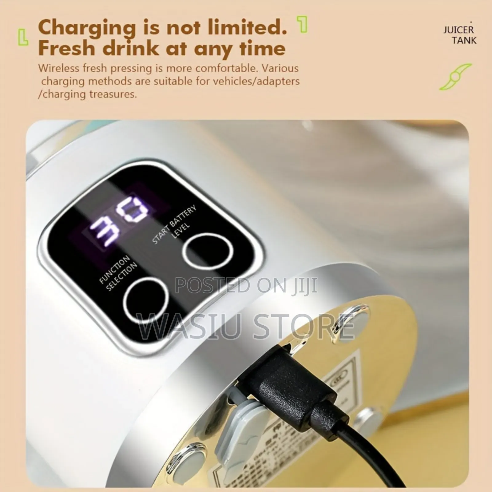 Portable Blender Rechargeable For Juice And Smoothies