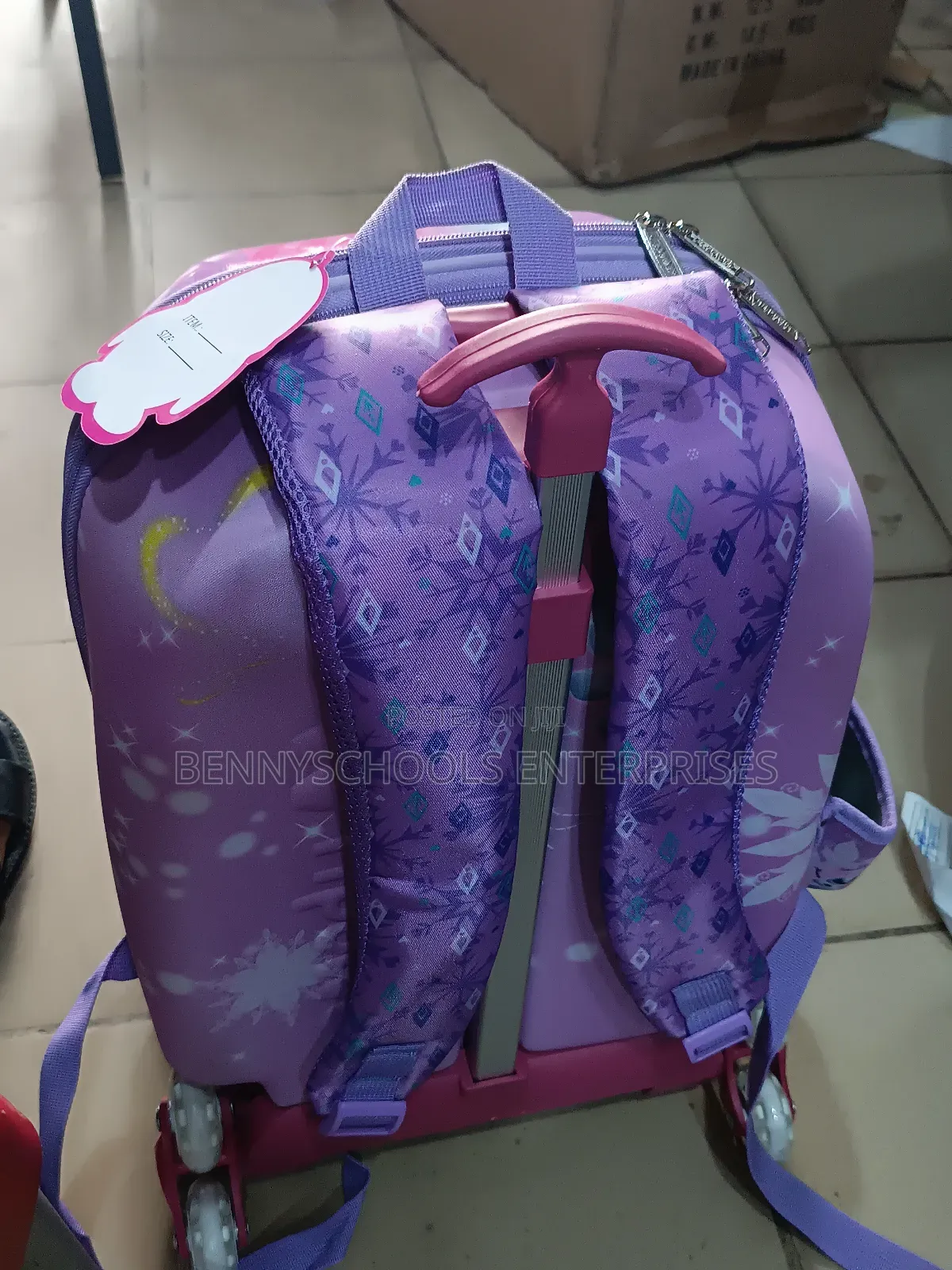 4 in 1 Frozen Purple Kid's Girls Trolley School School Bag