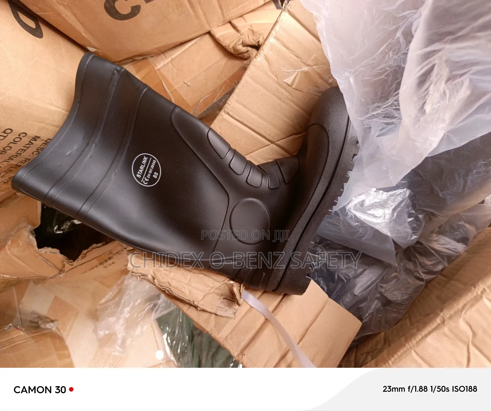 Black Safety Rainboot