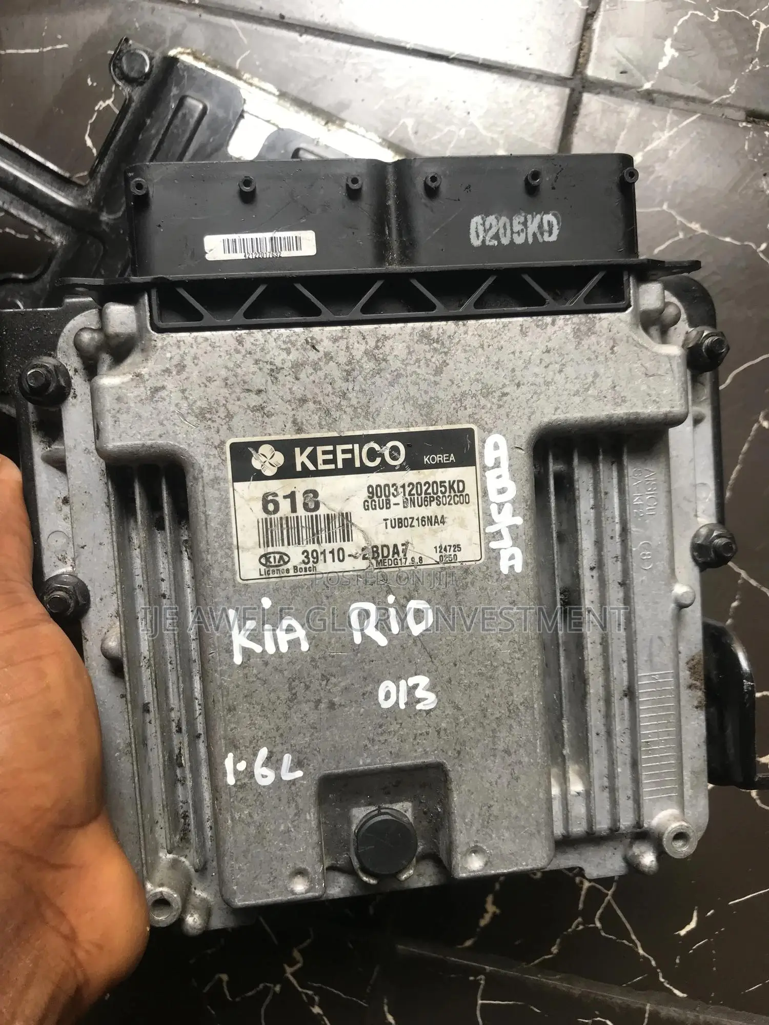 Brain Box for Kia Rio 2013 Automatic Ecu