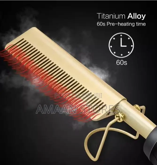Electric Hot Comb For Straightening Hair