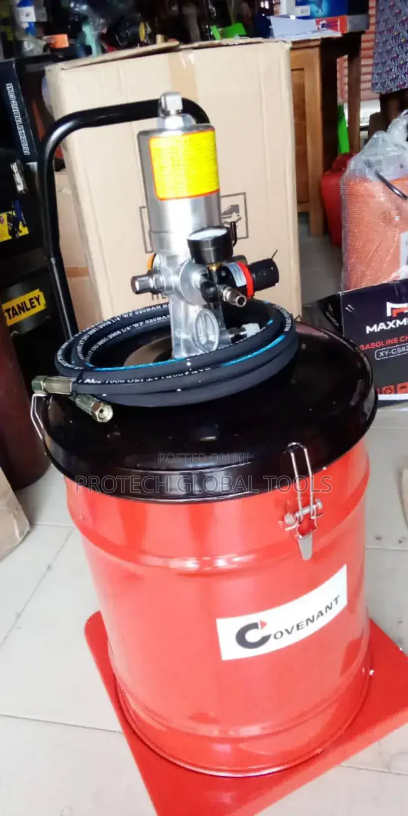 Pneumatic Grease Bucket or Air Grease Bucket