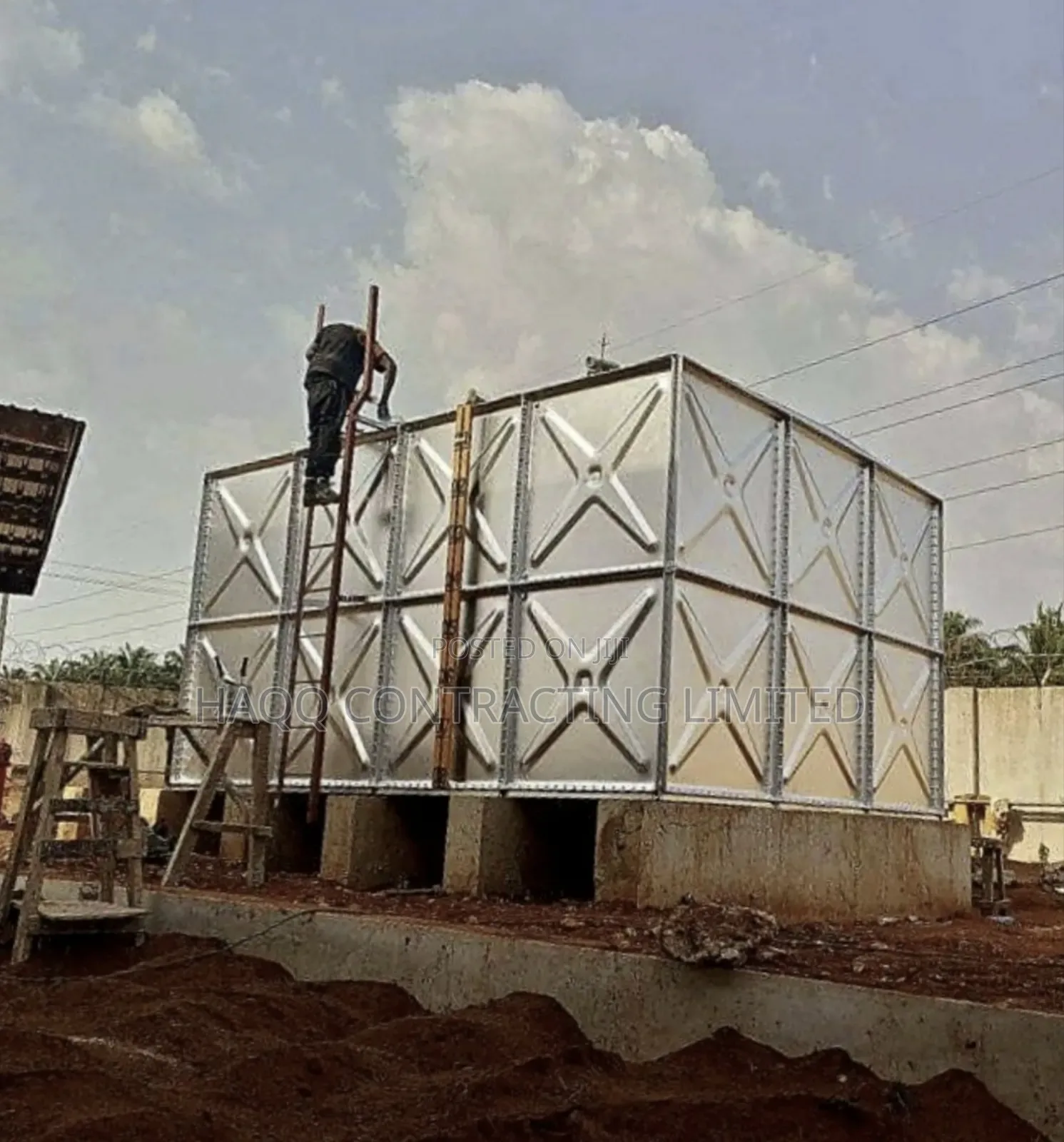 Braithwaite Pressed Steel Water Tank 45,000 Litres