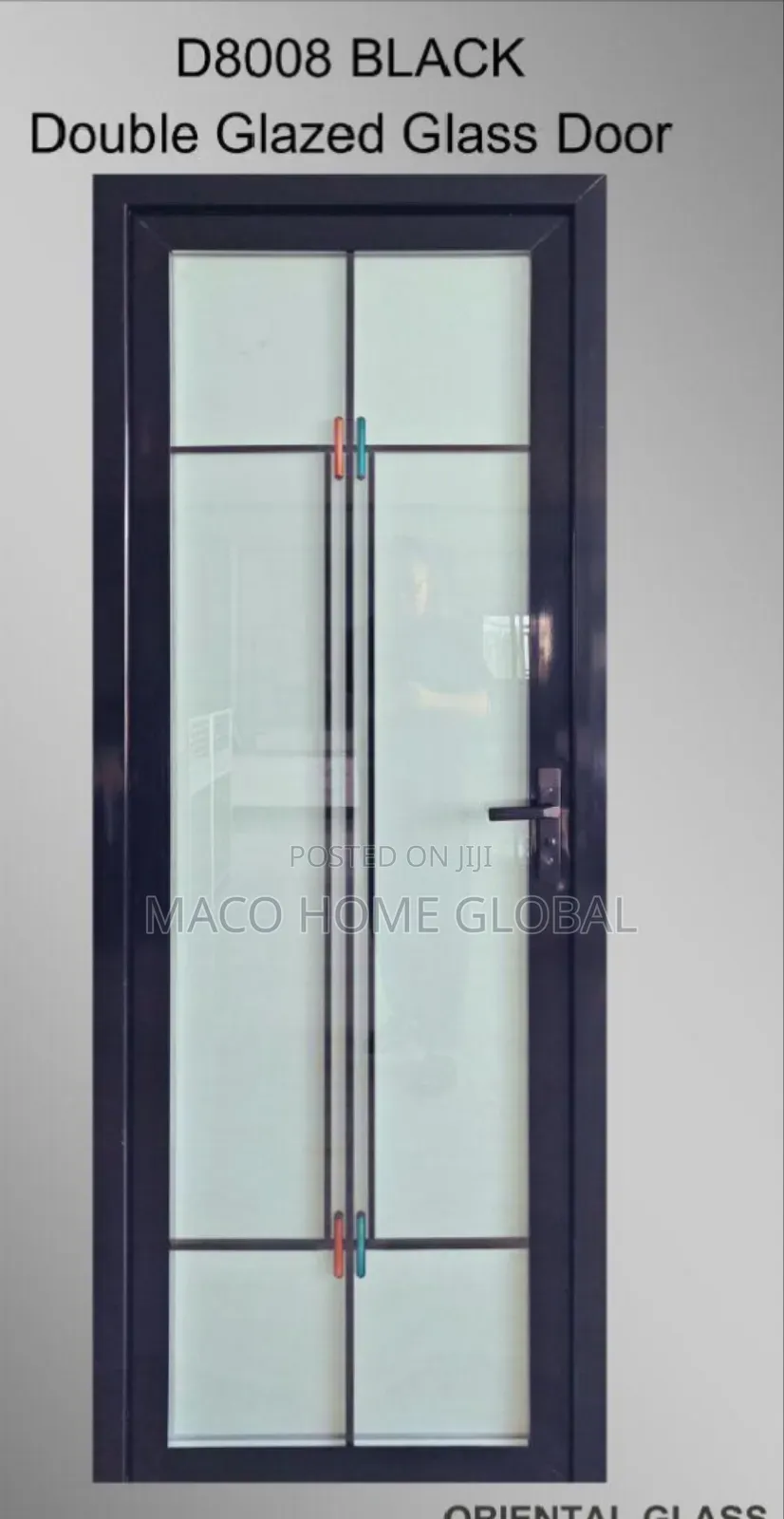High Quality Full Glass Toilet Door 750 Size