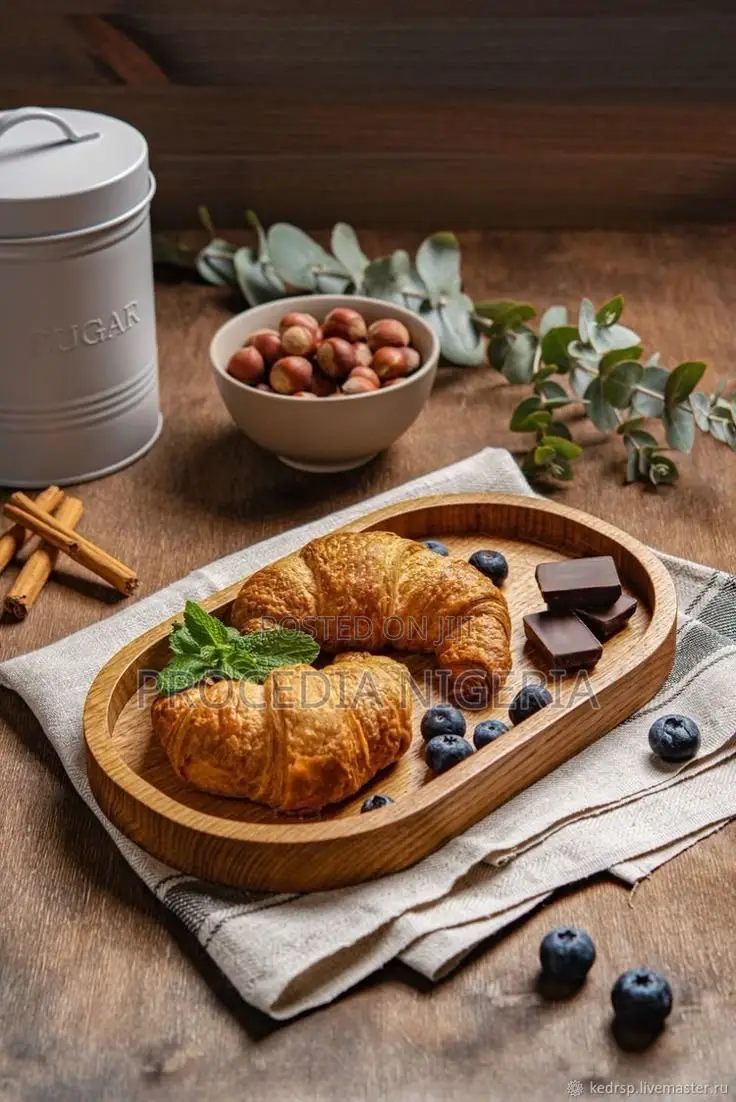 Wooden Oval Serving Tray – 26 X 15cm Organizer Plate