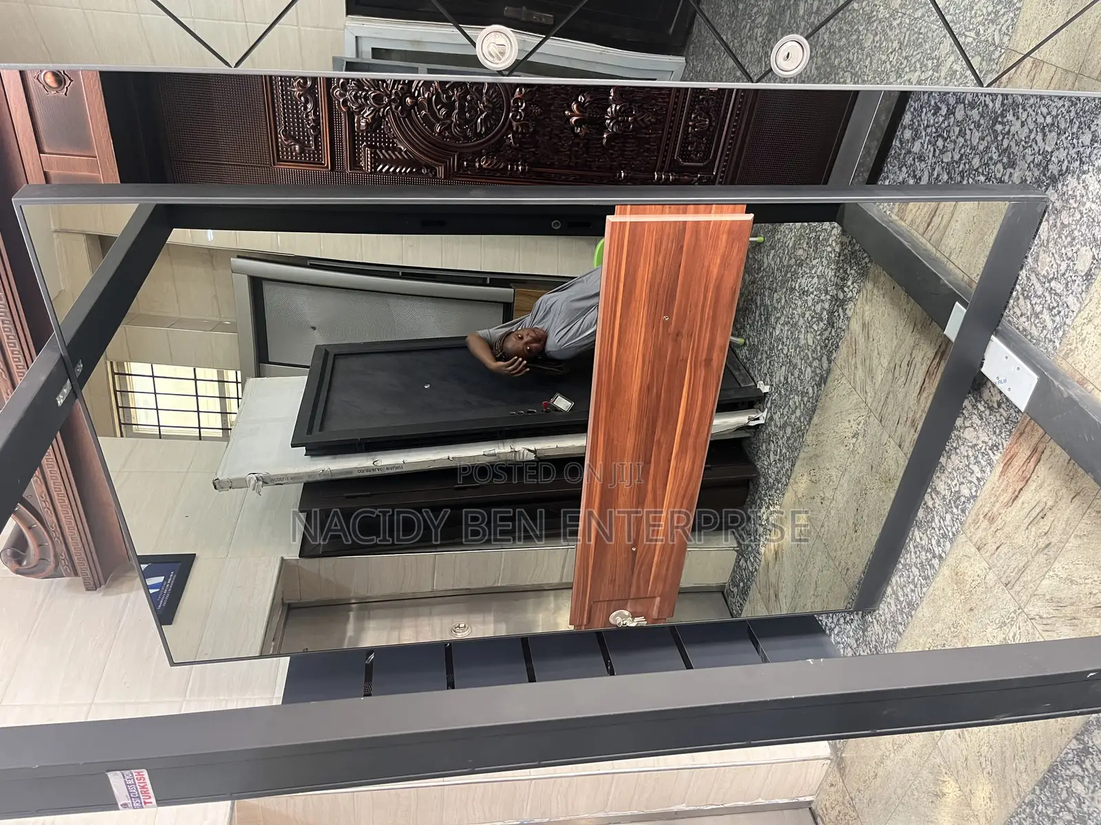 Almond Glass Door