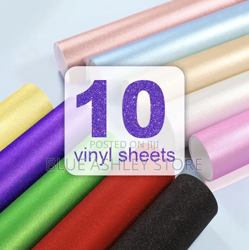 Teckwrap Shimmer Vinyl Glitter Adhesive Sheets for Craft