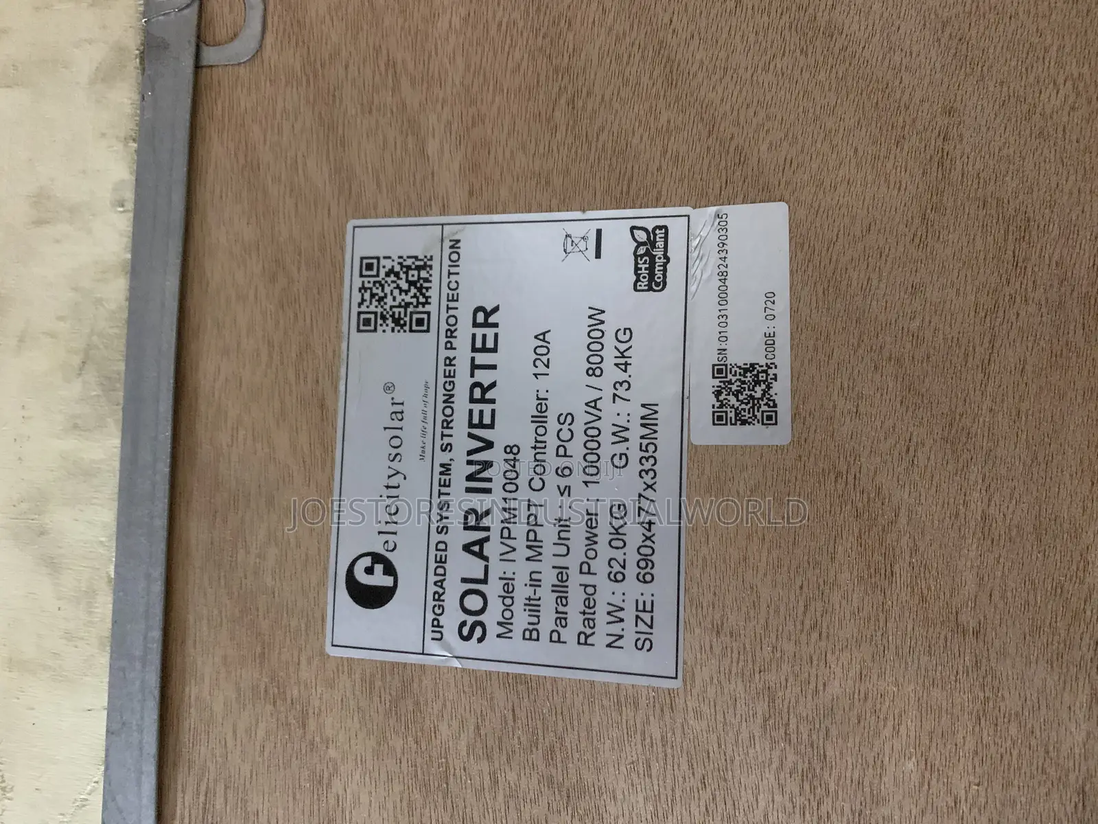 Felicity Solar Inverter 10kva Ivpm Built in MPPT 120a