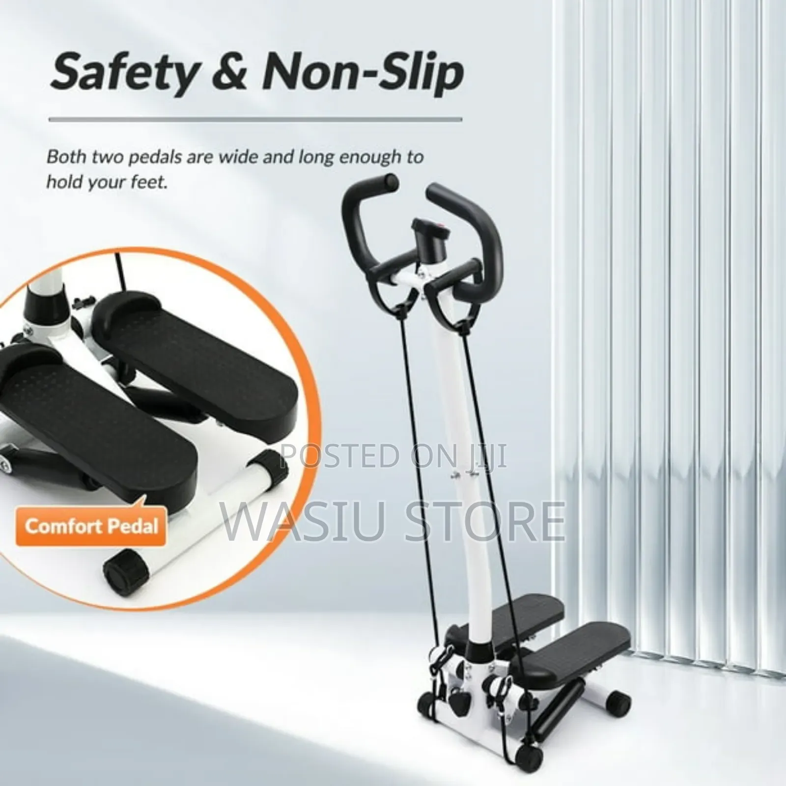 Mini Stepper With Timer Handlebar Resistance Band