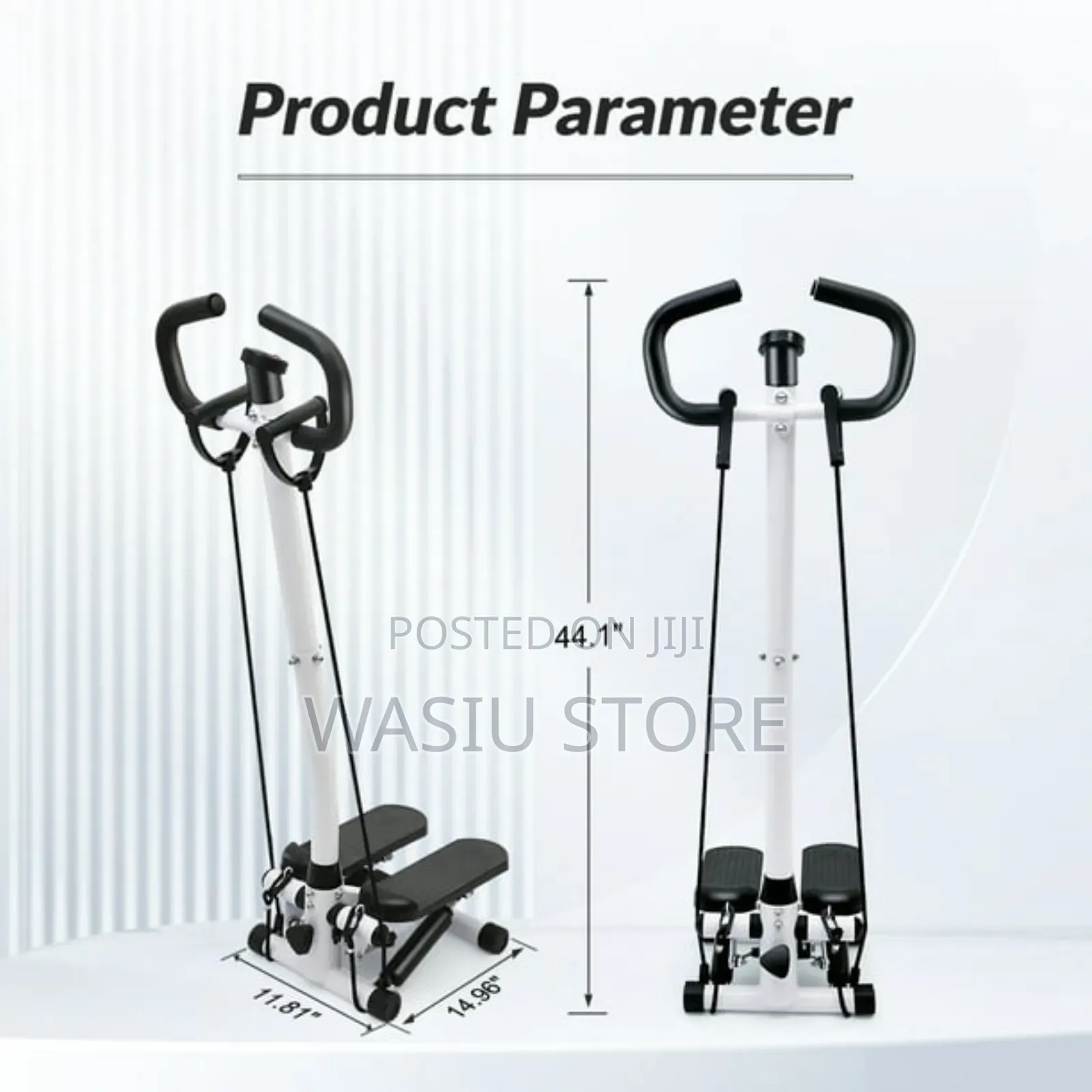 Mini Stepper With Timer Handlebar Resistance Band