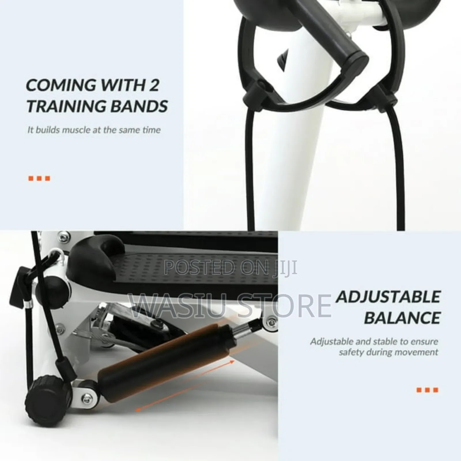 Mini Stepper With Timer Handlebar Resistance Band