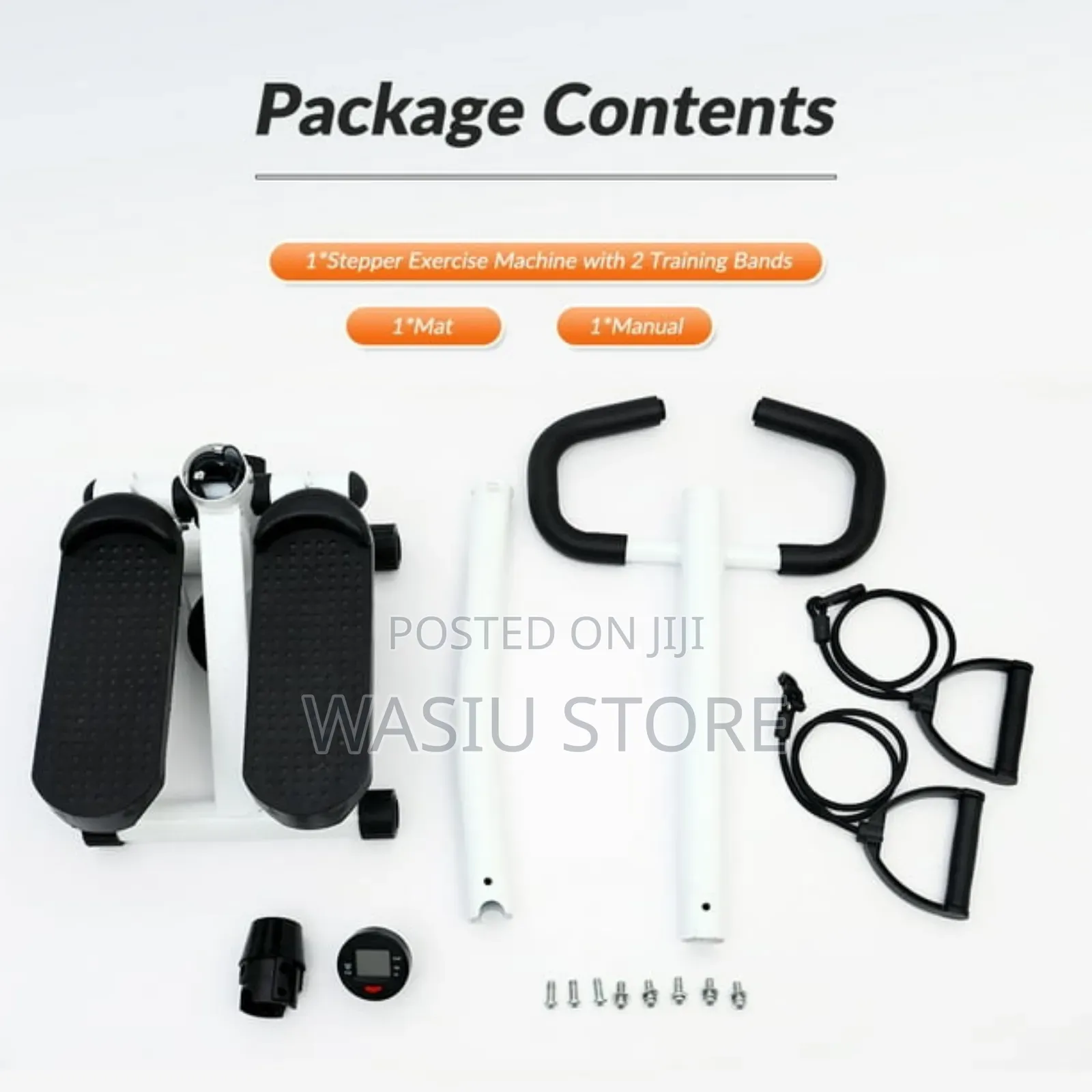 Mini Stepper With Timer Handlebar Resistance Band