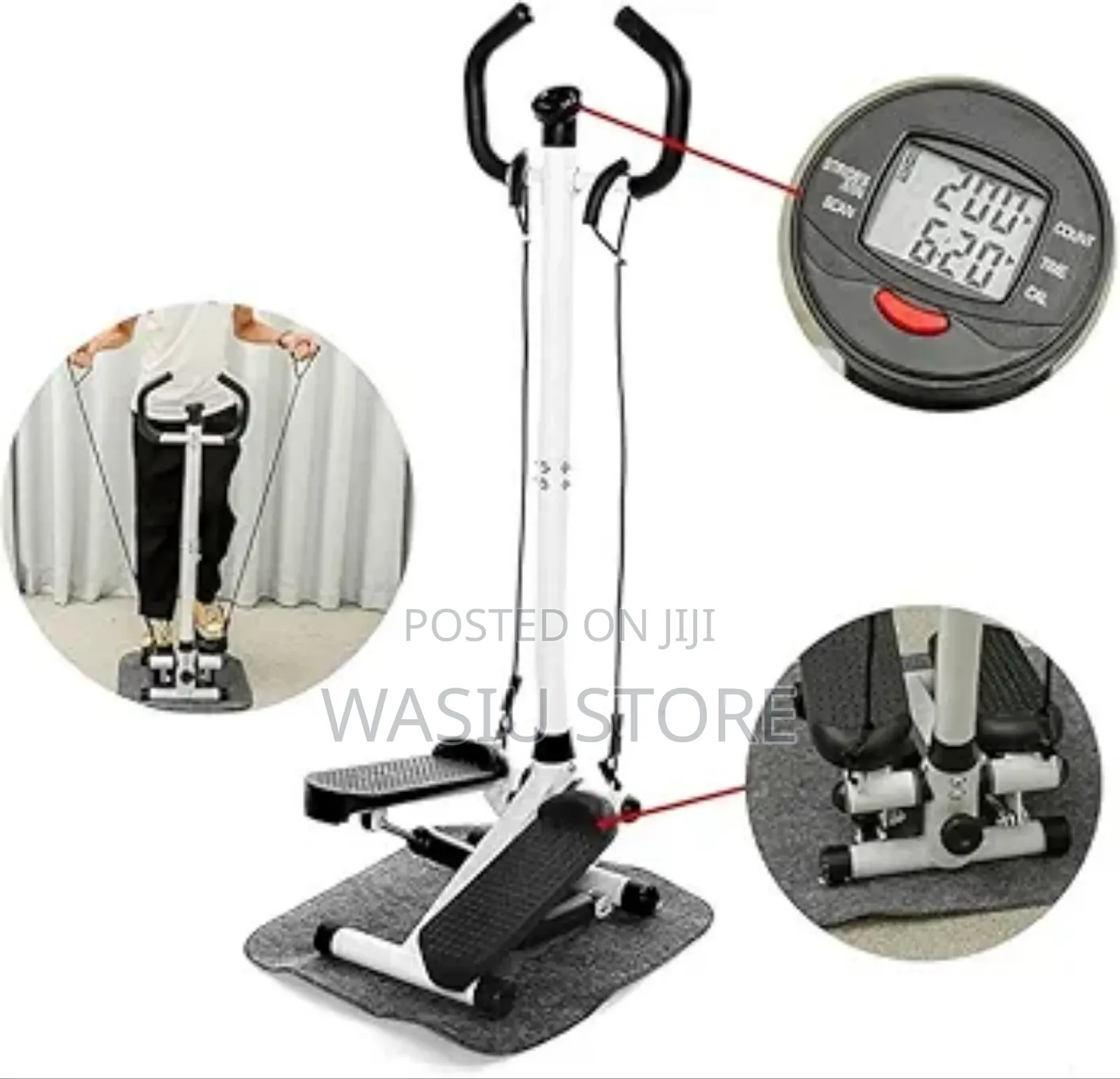 Mini Stepper With Timer Handlebar Resistance Band