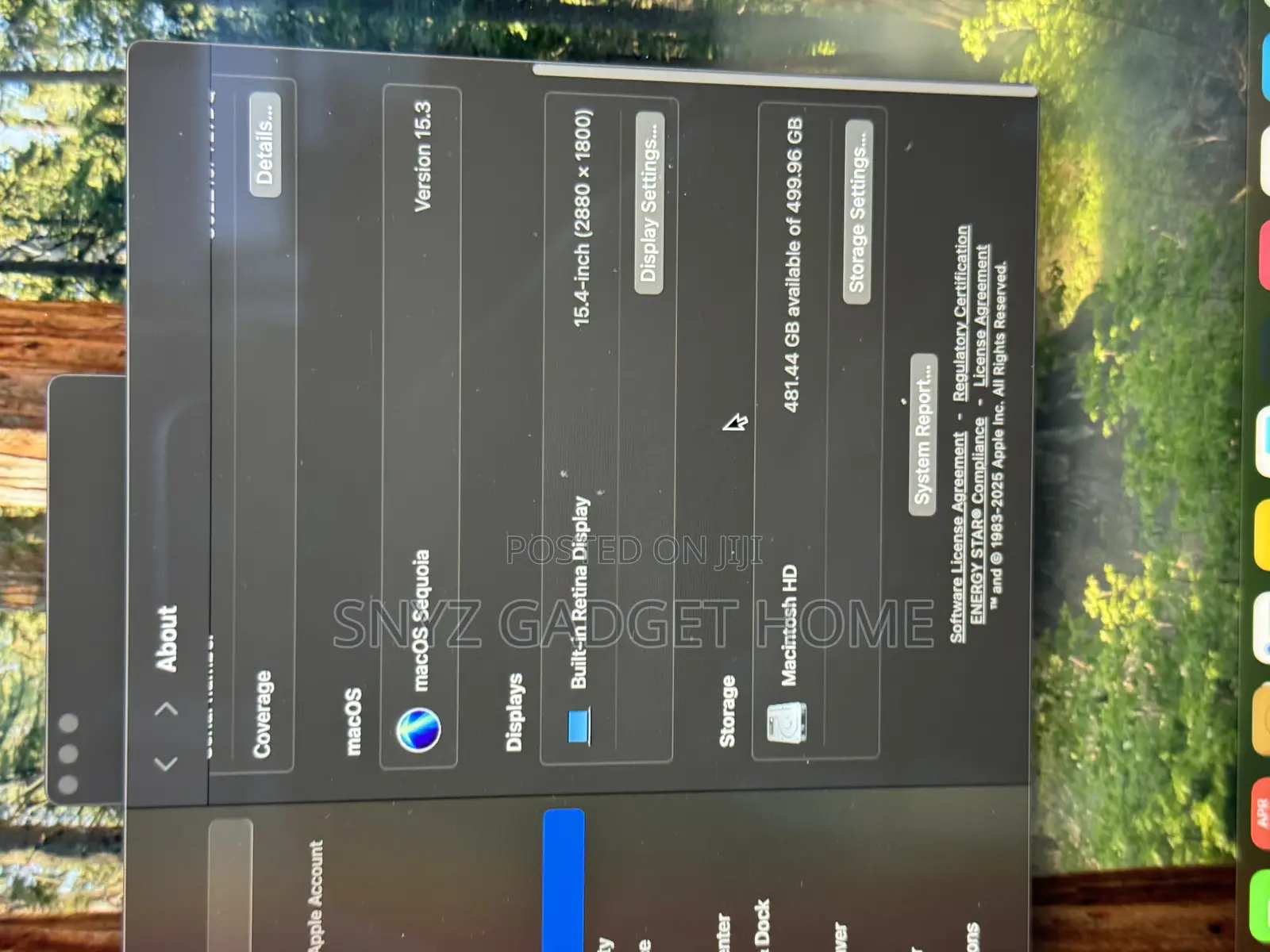 Laptop Apple MacBook Pro 2019 16GB Intel Core i9 SSD 512GB