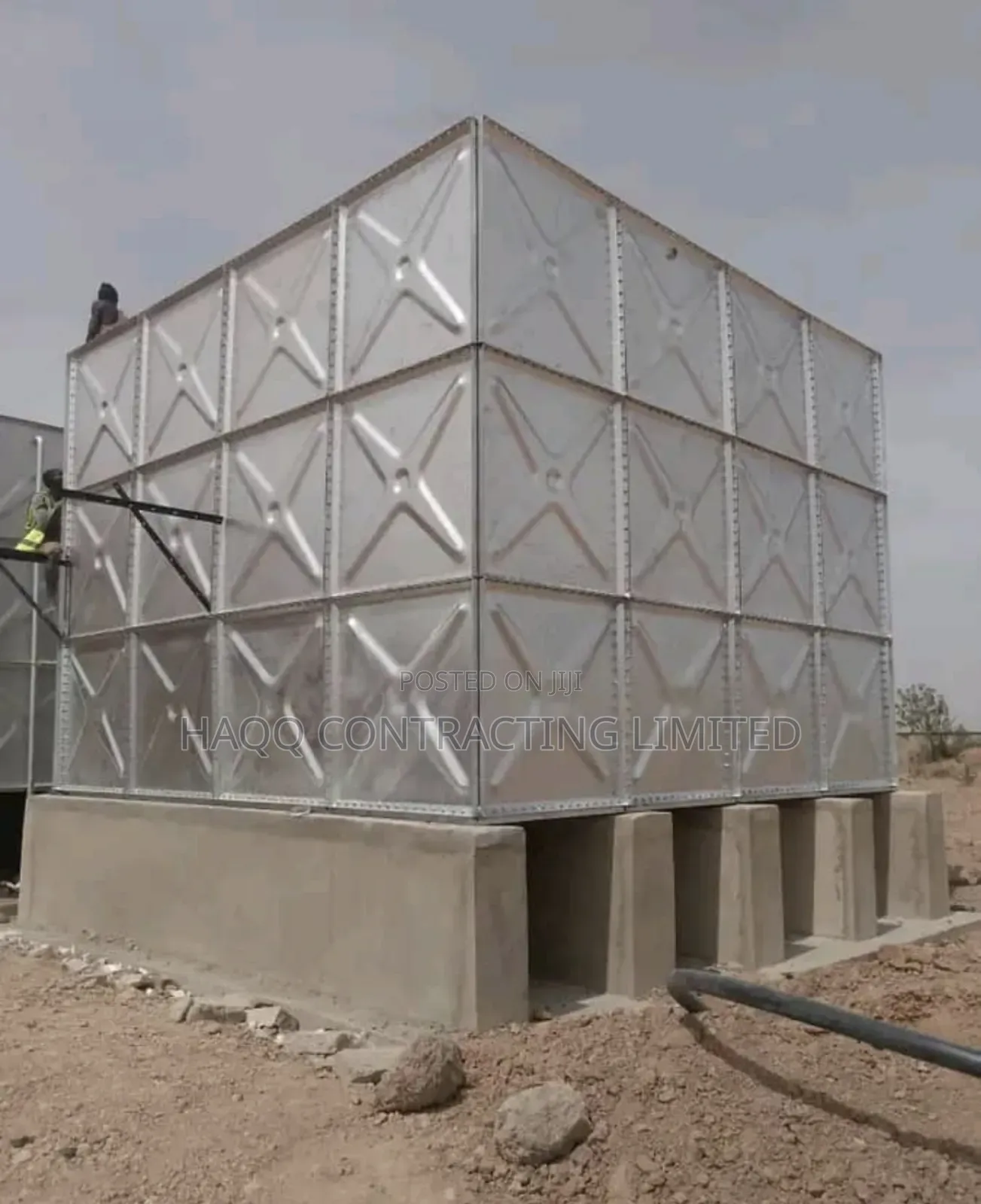 65,000 Litres Braithwaite Pressed Steel Water Tank
