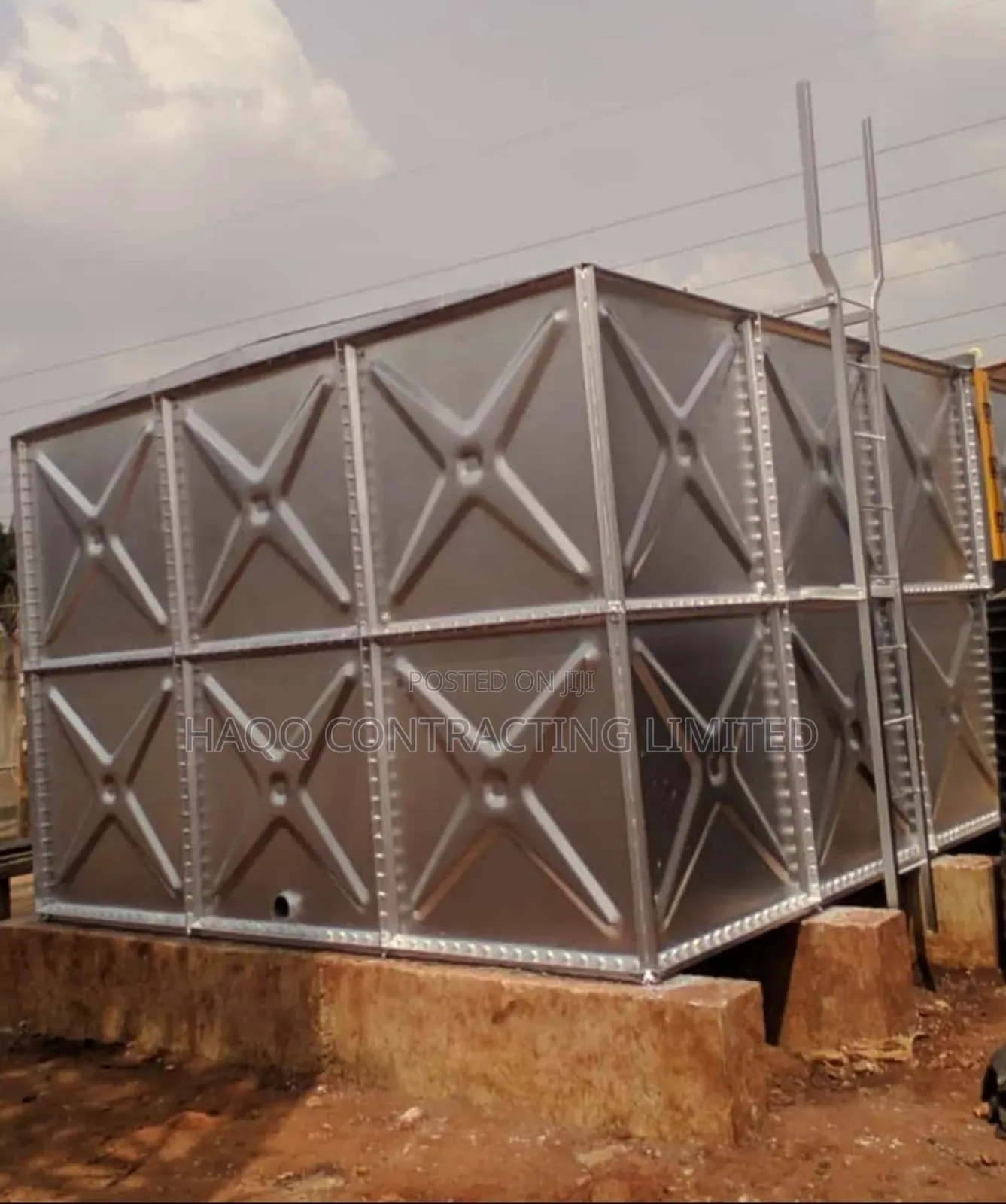 Galvanized Braithwaite Pressed Steel Tank 49,000 Litres