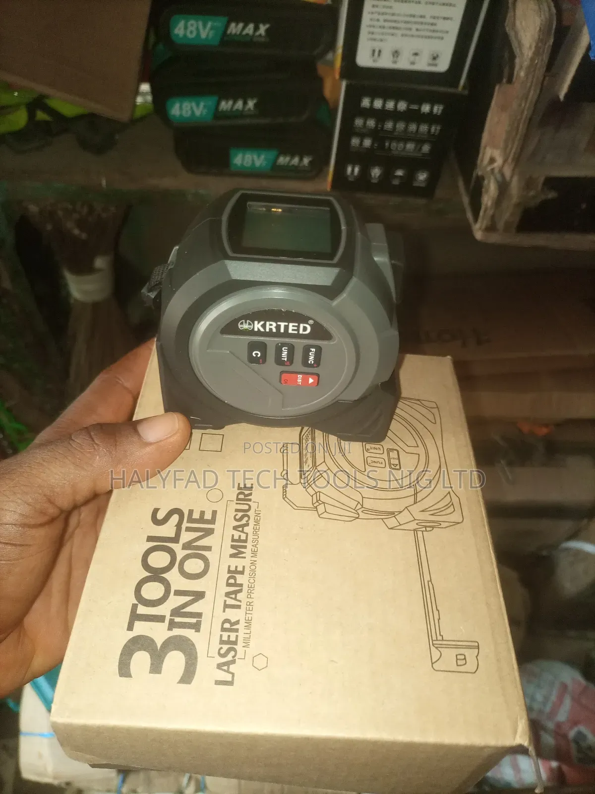 3 in 1 (3 Tools in One) Laser Tape Measure