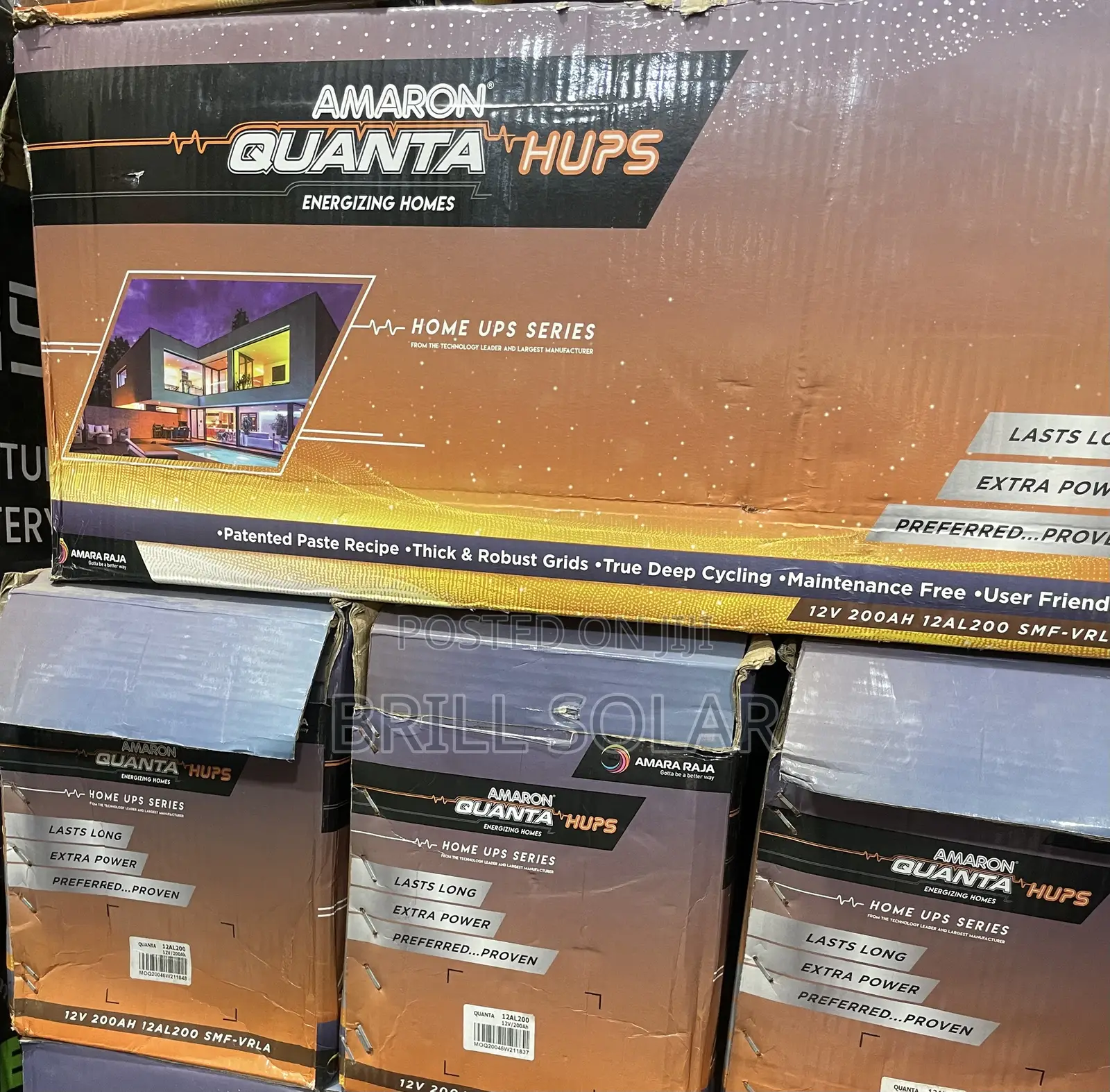 12v-200ah Amaron Quanta Solar SMF Battery