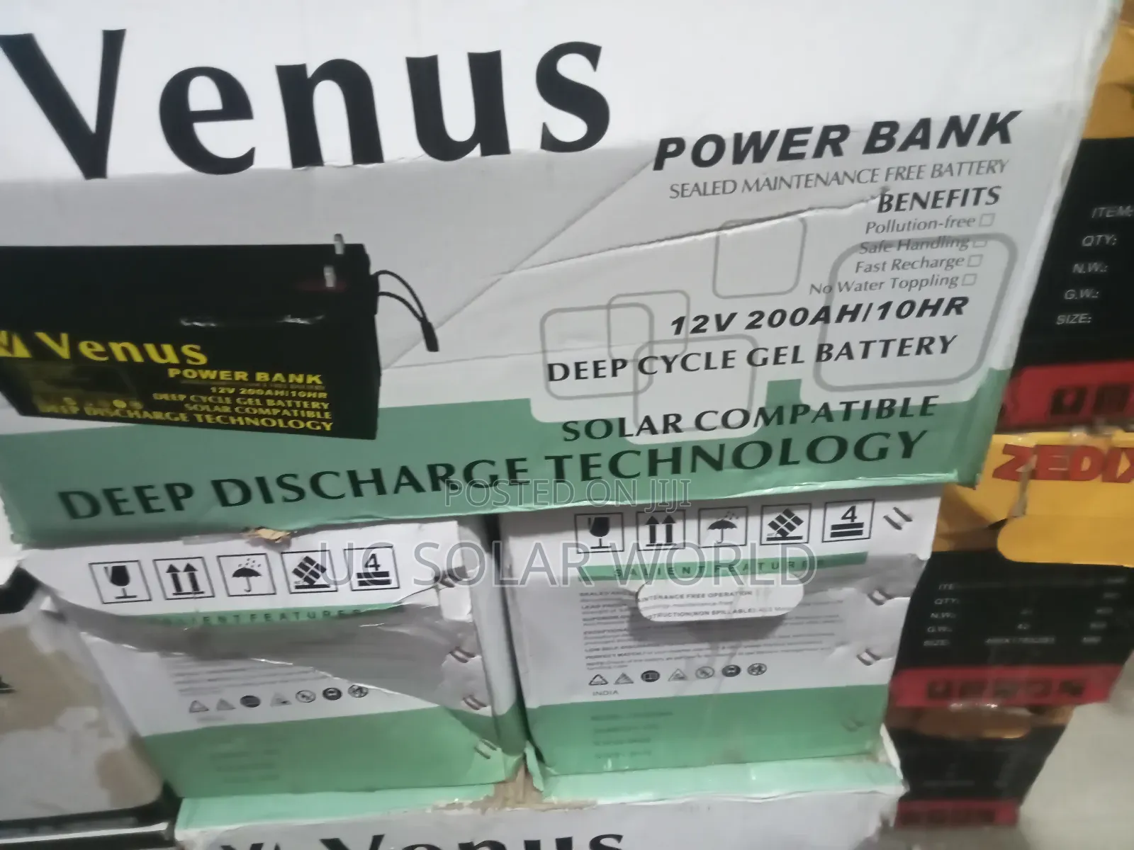 Venus 200ah 12v Gel Battery