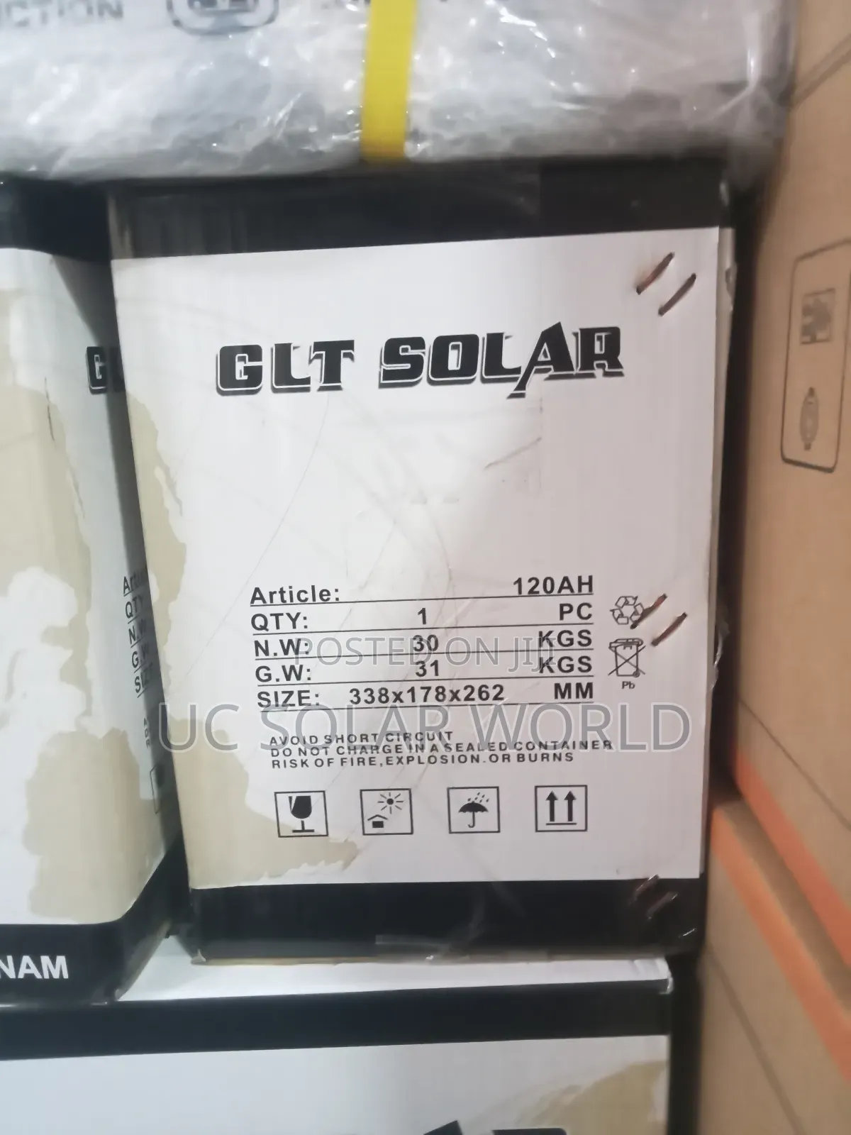 GLT 120ah 12v Gel Battery