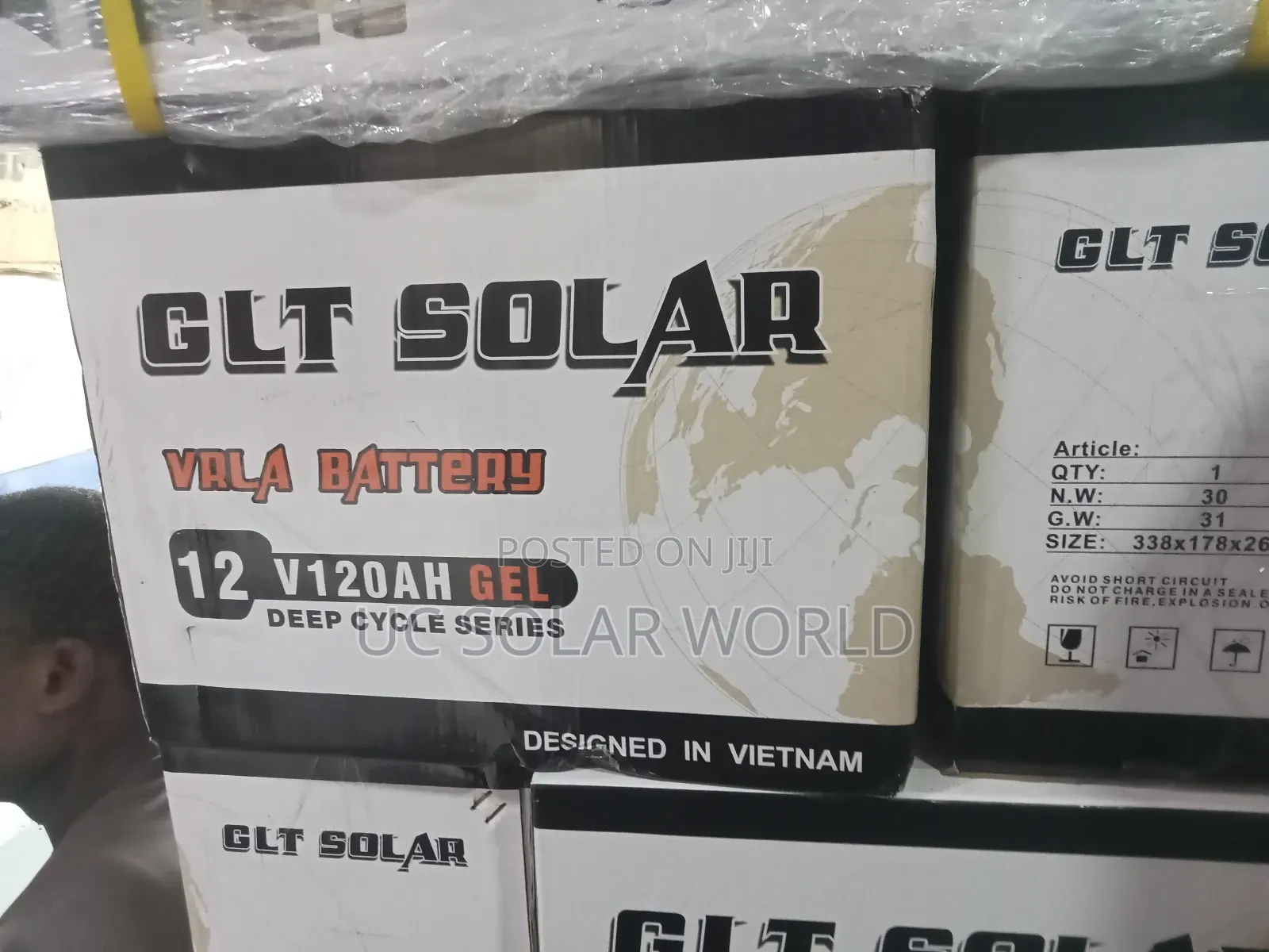 GLT 120ah 12v Gel Battery